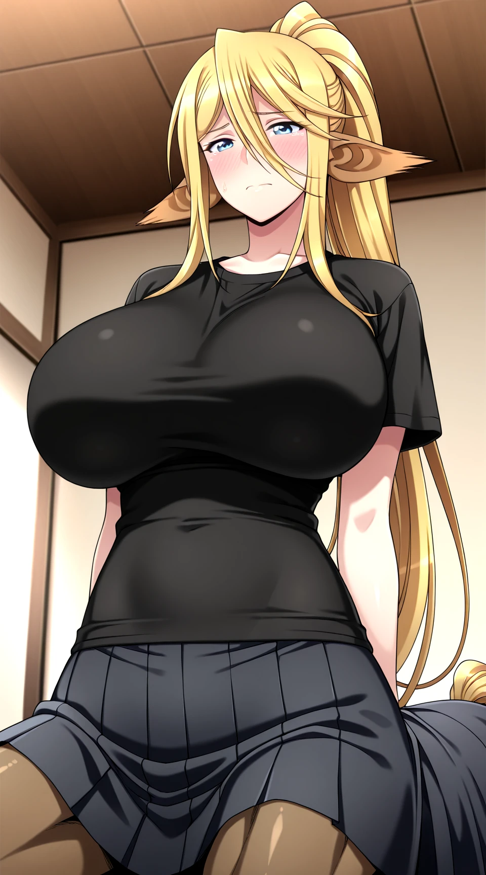 MiaChadef, long hair, blonde hair, brown eyes,
portrait, large breasts, standing, upper body, looking at viewer,
masterpiece, best quality, showing breasts, nudes