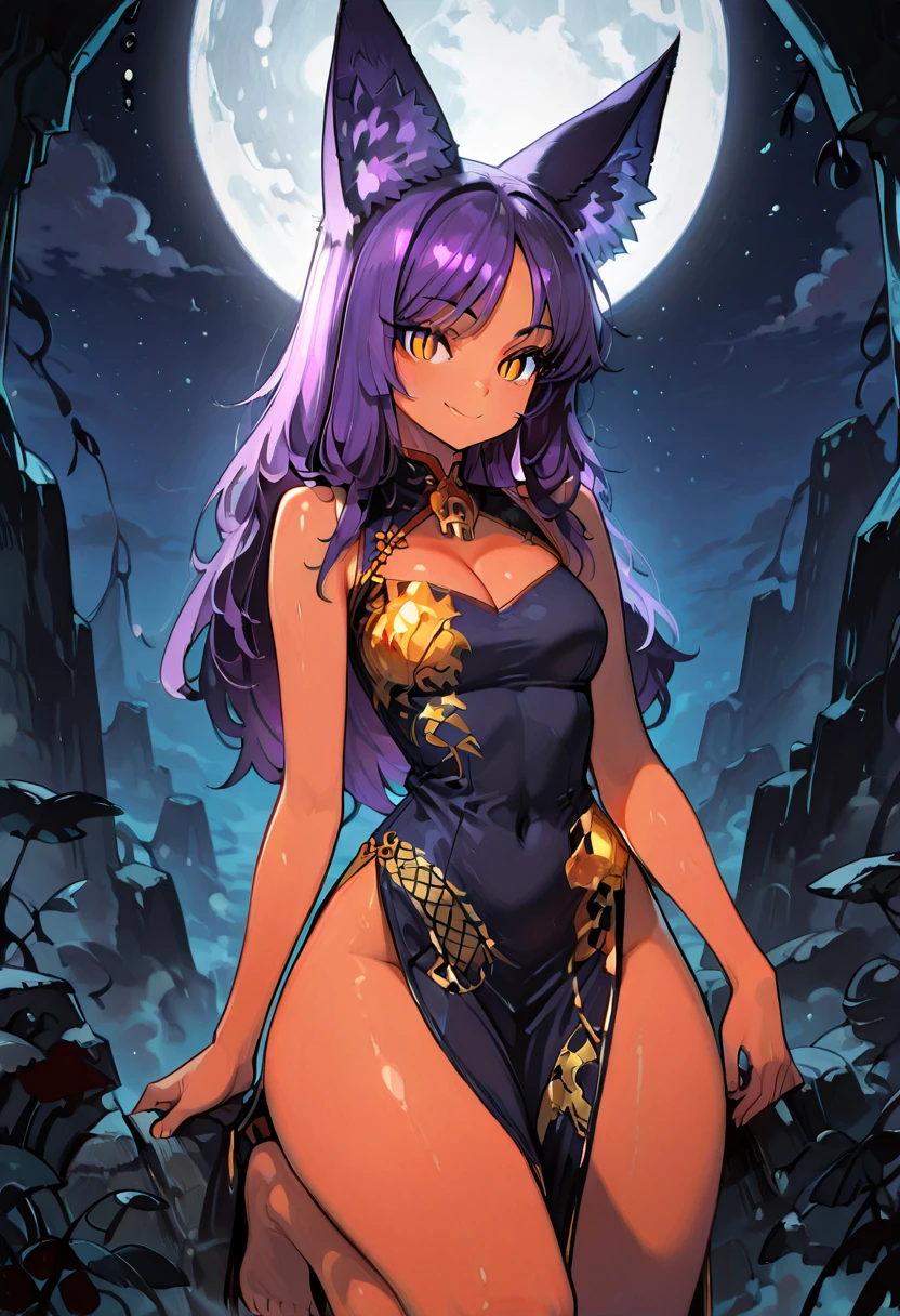 perfect hand,perfect anatomy,big moon night,masutepiece,Best Quality,Ultra-detailed,High resolution,Unity 8k壁纸,super detailed skin,Cinematic lighting,Beautiful detailed eyes,(Ideal ratio body proportions,gigantic very sagging breasts:1.5), underboob, (Small bikini:1.4),((slim)), Thin, an hourglass figure, Toned, Flat belly, (wide hips), (bear a child on the hip), micro bikini, thick thighs,1boy,Asaikun,