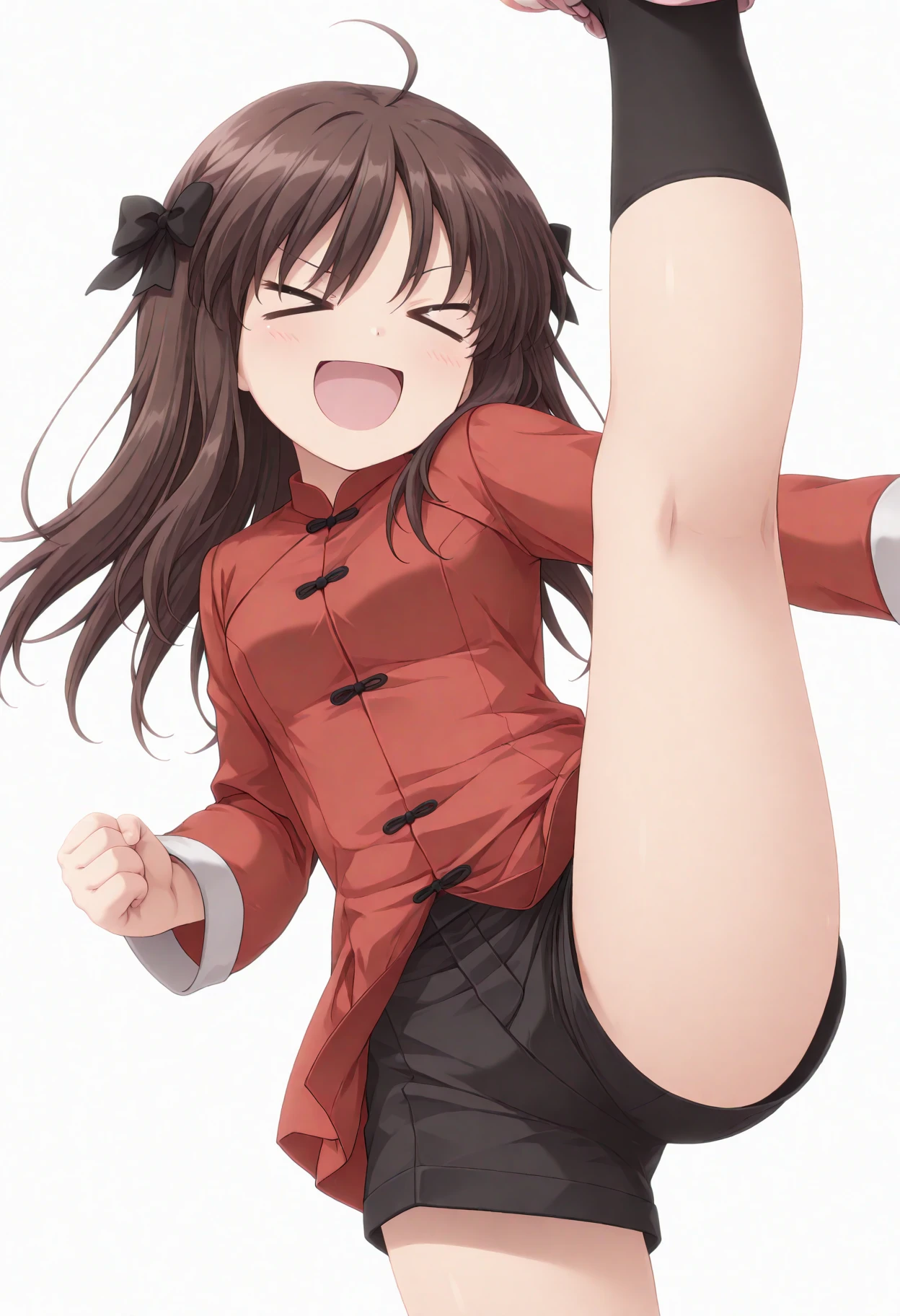 (masterpiece:1.2), Hyper Detail, Highest quality, (Complex_detailed:1.1), Beautiful details, 美しいhair, alone, One girl,Run,One girl,BROWN hair,Double Bang,Brown eyes,hair_ornament,Disgust,anger,Black Dress,Bare shoulders, gloves, Pelvic Curtain, boots,Back to viewers,((from the front)),((From below)),No panties,(Love juice),sweating,vapor,((Leg spread)),Focus on the legs,Pussy in full view,(detailedなマンコ)