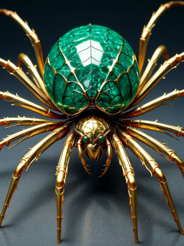 (best quality, absurdres, masterpiece), high quality, photo realistic, 4k, Fantastic lighting. Detailed shadows, vivid colors, ultra-sharp, 8k , intricate details, A monstrous hybrid of human and spider, its limbs both organic and metallic, fused in grotesque symmetry. made of jade ,
<lora:Obsidian_Jade_Style:0.7> <lora:moreToppingsCaptioned-SDXL:0.6>