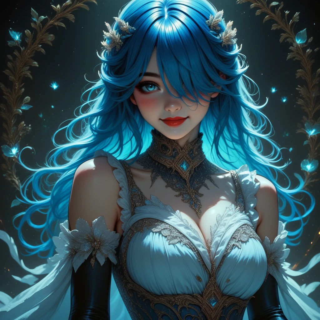 a beautiful girl with long light pink hair, bright blue-green cat eyes, extremely detailed eyes and face, longeyelashes, delicate facial features, glowing skin, serene expression, ethereal beauty, magical atmosphere, (best quality,4k,8k,highres,masterpiece:1.2),ultra-detailed,(realistic,photorealistic,photo-realistic:1.37),fantasy portrait,vibrant colors,soft lighting,cinematic lighting