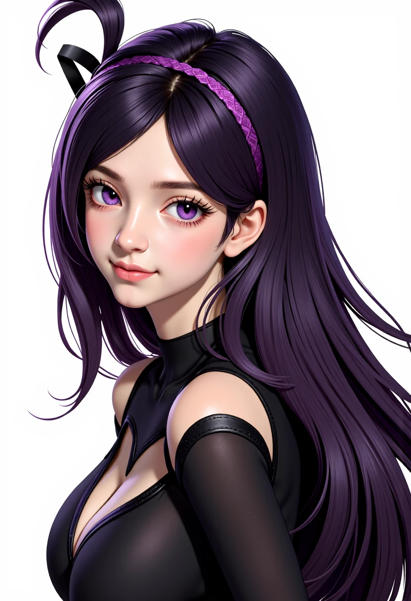 z003yd-v1, Elvira768, Zooey Deschanel, age 16, gynoid physique, (solo:1.1), zooey deschanel, perfect face, (((black dress))), (((cleavage))), (((purple panties))), cup size E, solo focus, fully clothed, smartly dressed, smiling, careless styling, medium length hair, dark blue hair, bright eyes blue like the sky, beatiful detailed eyes，bright pupils，（Very fine and beautiful），（Beautiful and detailed eye description), [[delicate fingers and hands:0.55]::0.85], (detail of fingers), facing at camera, (Background with：school corridor，mystic atmosphere), (illustration, cartoon, masterpiece, highly detailed, best qualtiy，cinematic lighting，muted colors, detailed background, A high resolution)