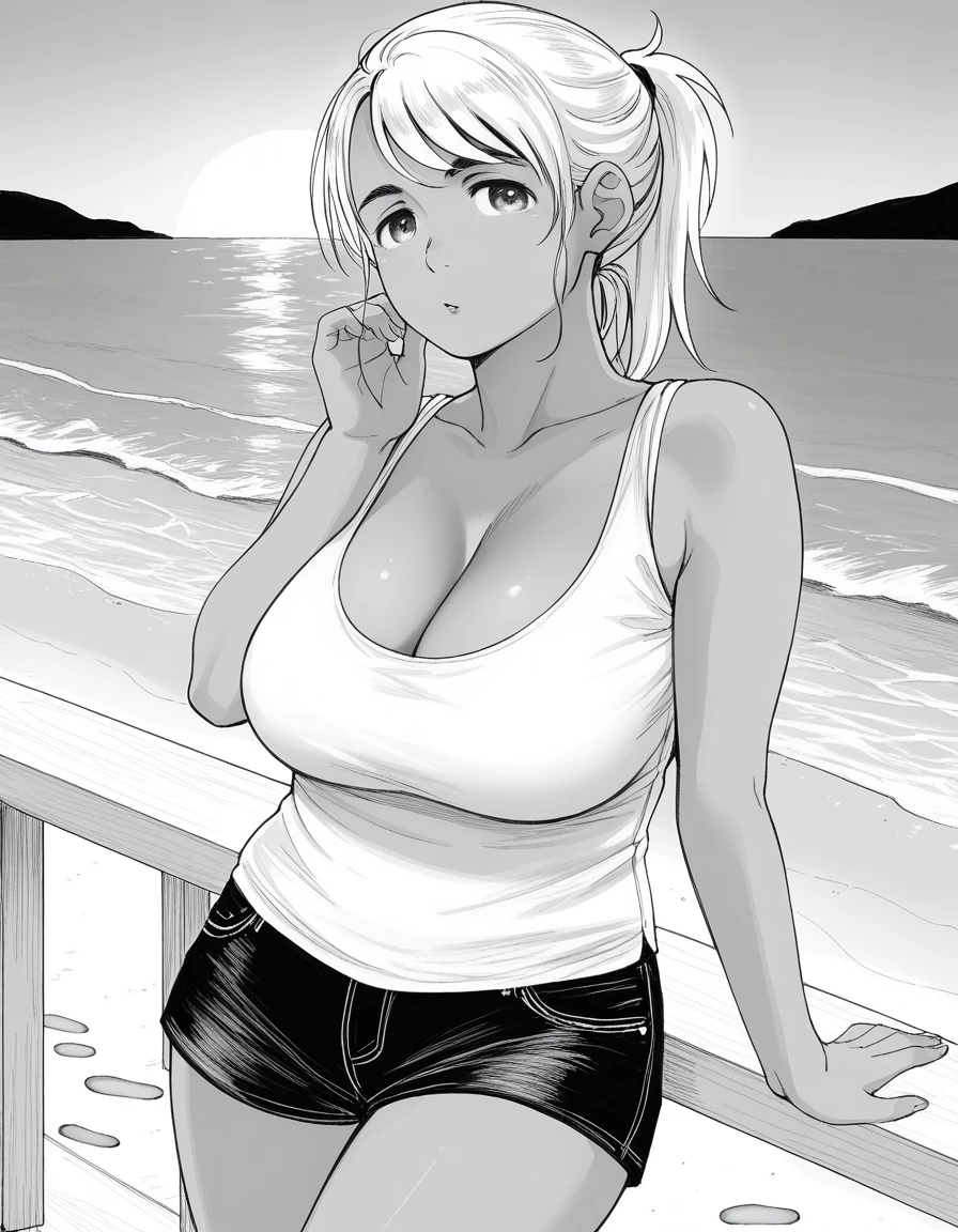 (Best quality, 4k, Masterpiece :1.3), beautiful woman, hyper realistic, 1girl, (droopy breasts, attractive body :1.2), sit-ups :1.1, : 1.1, (wet rainy, wet by rain, wet body :1.2), ultra-detailed face, detailed lips, detailed eyes, double eyelid, open neckline, hanging breasts, side pose, visible curves, pool party, poolside,,sunglasses, muscular turned leg, hooped earrings, huge breast, nude ,naked, no clothes, full nude , nipple showing, showing