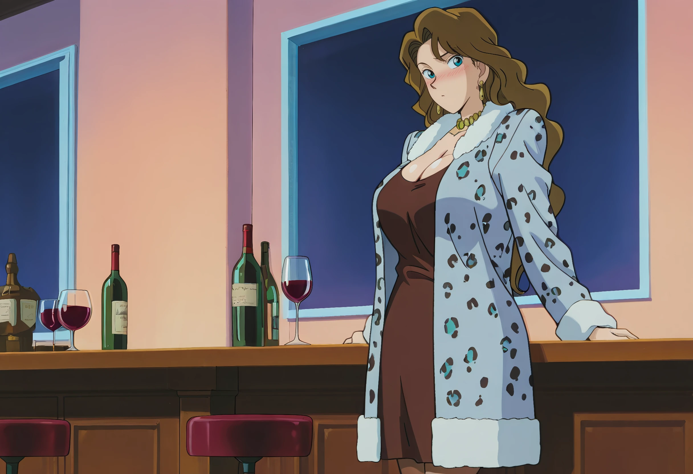 A modern-day illustration of a woman holding a wine glass with her pinky finger raised. The scene includes an elegant dining table set with fine china, silverware, and a beautifully decorated background. The woman is dressed in formal attire and the overall ambiance is sophisticated and classy.