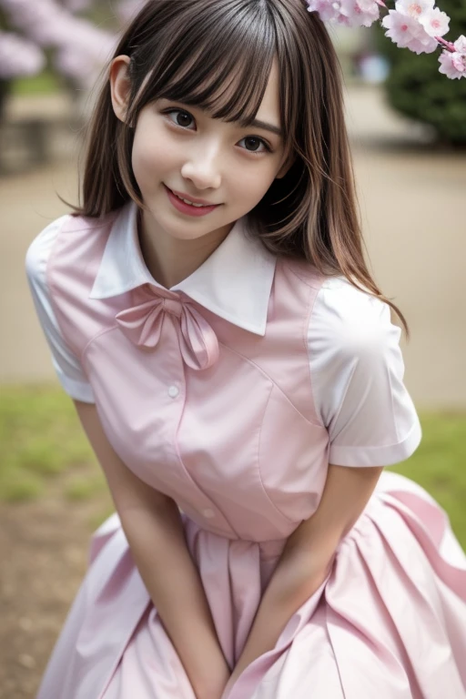 Cute Girls、high school girl、Idol、uniform、See-through、Fluttering in the wind、Pink cat ears、sit
