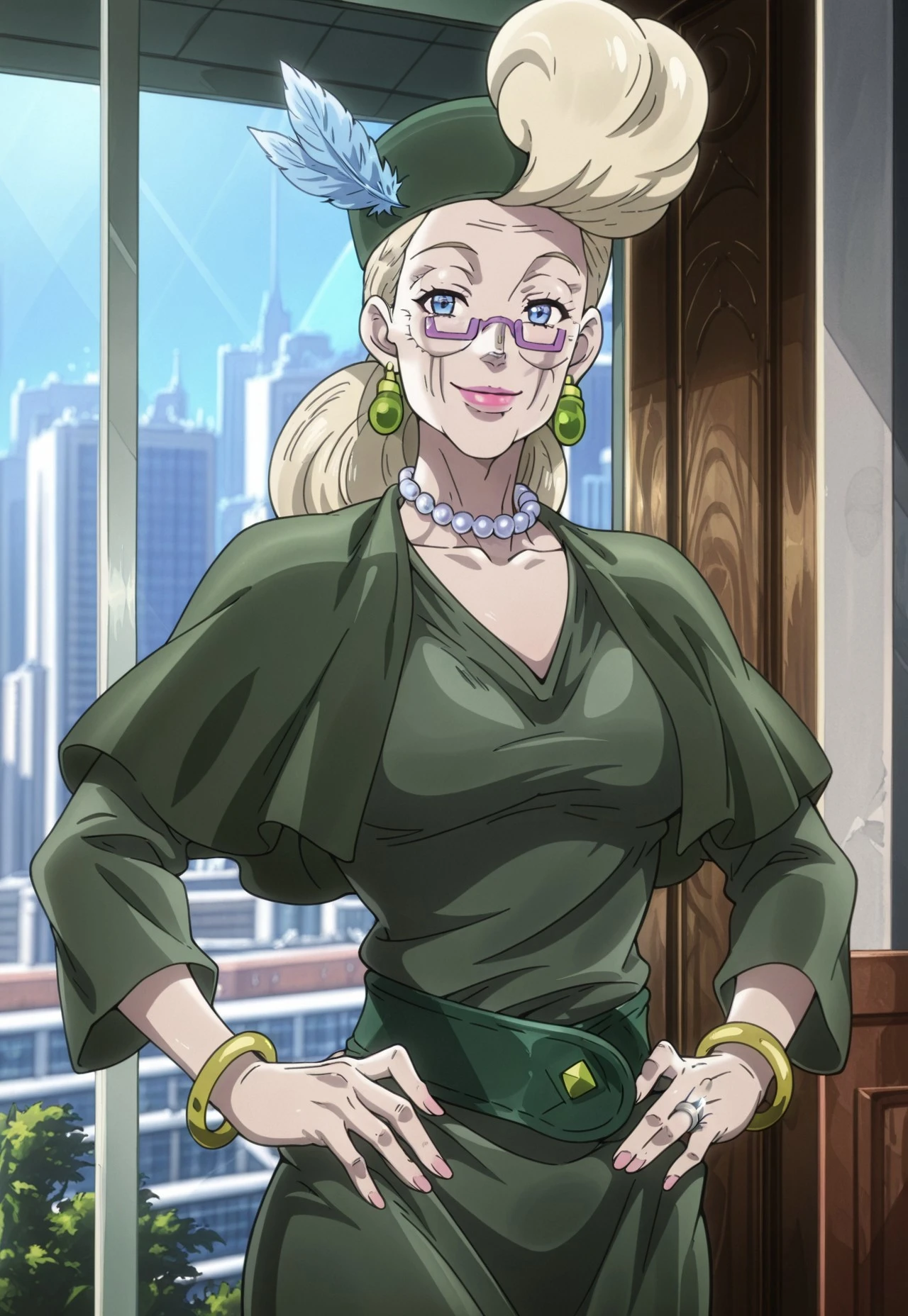 (3 Outfits) Suzi Q (Old) - JoJo's Bizarre Adventure | [Illustrious/Pony] Pony