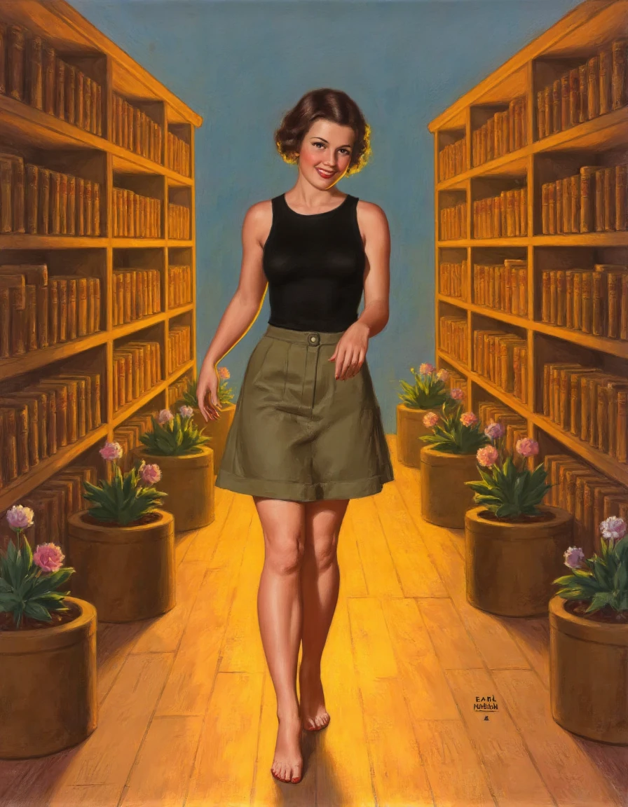 1940's Pinup - Earl Moran Style Flux1-Dev