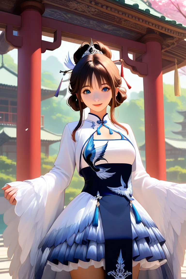 Feather_print_dress Illustrious v1.0