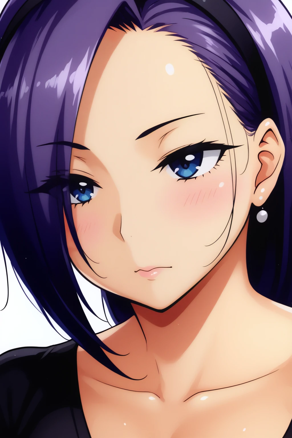 a beautiful woman with short hair, long bangs, hair parted at the back, comb over, detailed facial features, beautiful eyes, high quality, 8k, cinematic lighting, detailed hair strands, elegant expression, intricate details, dramatic lighting, warm color tones