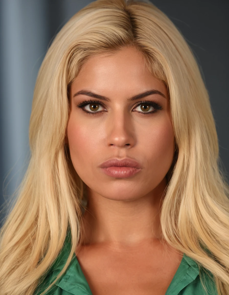ohwx, , 1girl, , blonde hair, , brown eyes, , lips, , ,pout,, wearing a green shirt, portrait, closeup, , , , <lora:add-detail-xl:0.6>, photorealistic, highly detailed, cinematic still, masterpiece, <lora:BridgetteB_SDXL_v1:0.6>