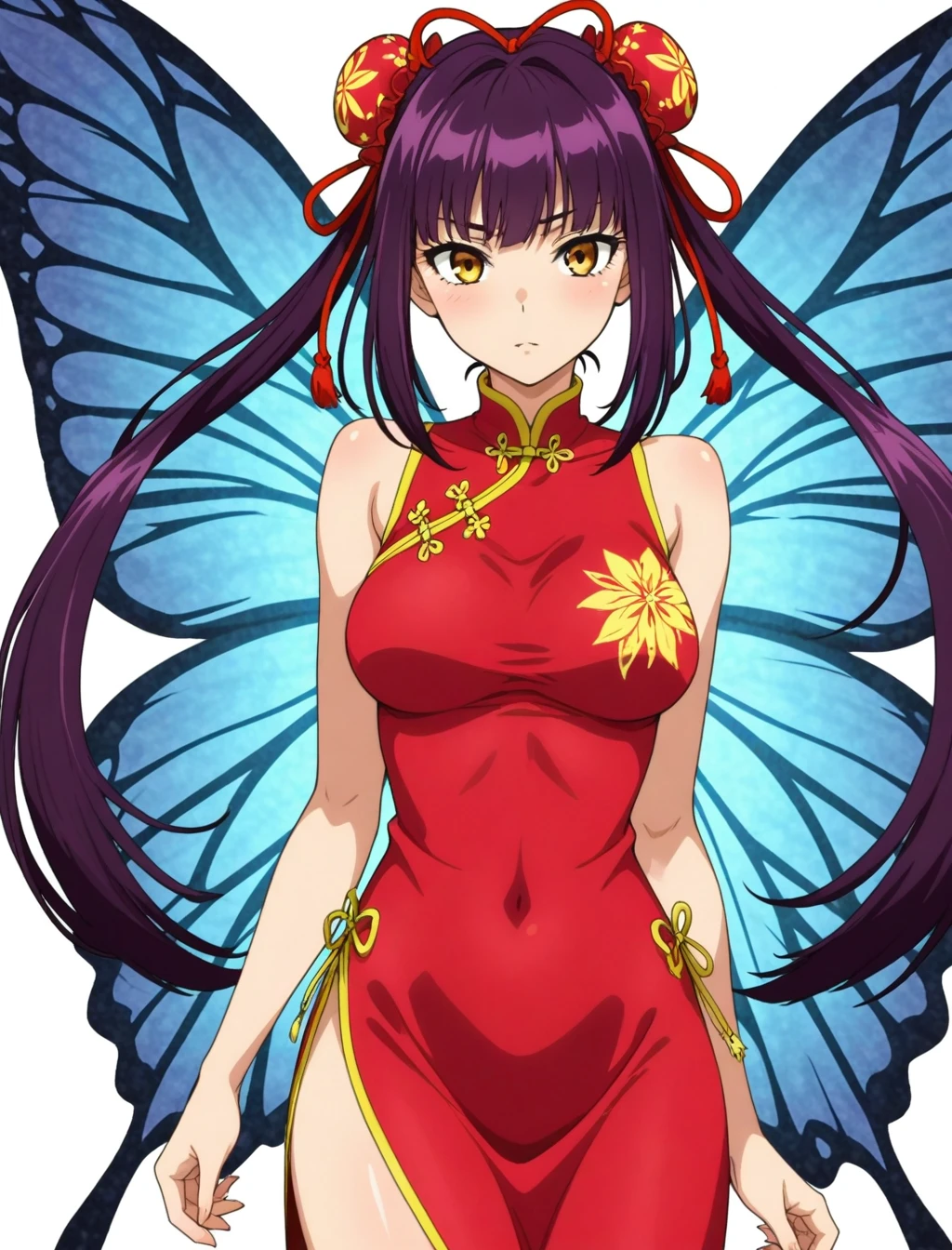 <lora:lanhua_XL_illustrious-noob_v1:1> 1girl, lanhua, china dress, butterfly wings,, best quality, masterpiece, high quality, highres, absurdres ,<lora:NoobV065sHyperDmd:1>