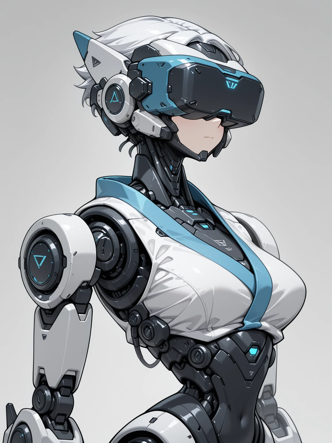 masterpiece,best quality,amazing quality,very aesthetic,absurdres,newest,
BREAK,
, science fiction, , head-mounted display, portrait,
solo, ,1girl, upper body, narrow waist, android, japanese clothes, robot joints,
<lora:Anachrotech_Mecha_bits_Illustrious:1> an4chr0t3ch, head-mounted display