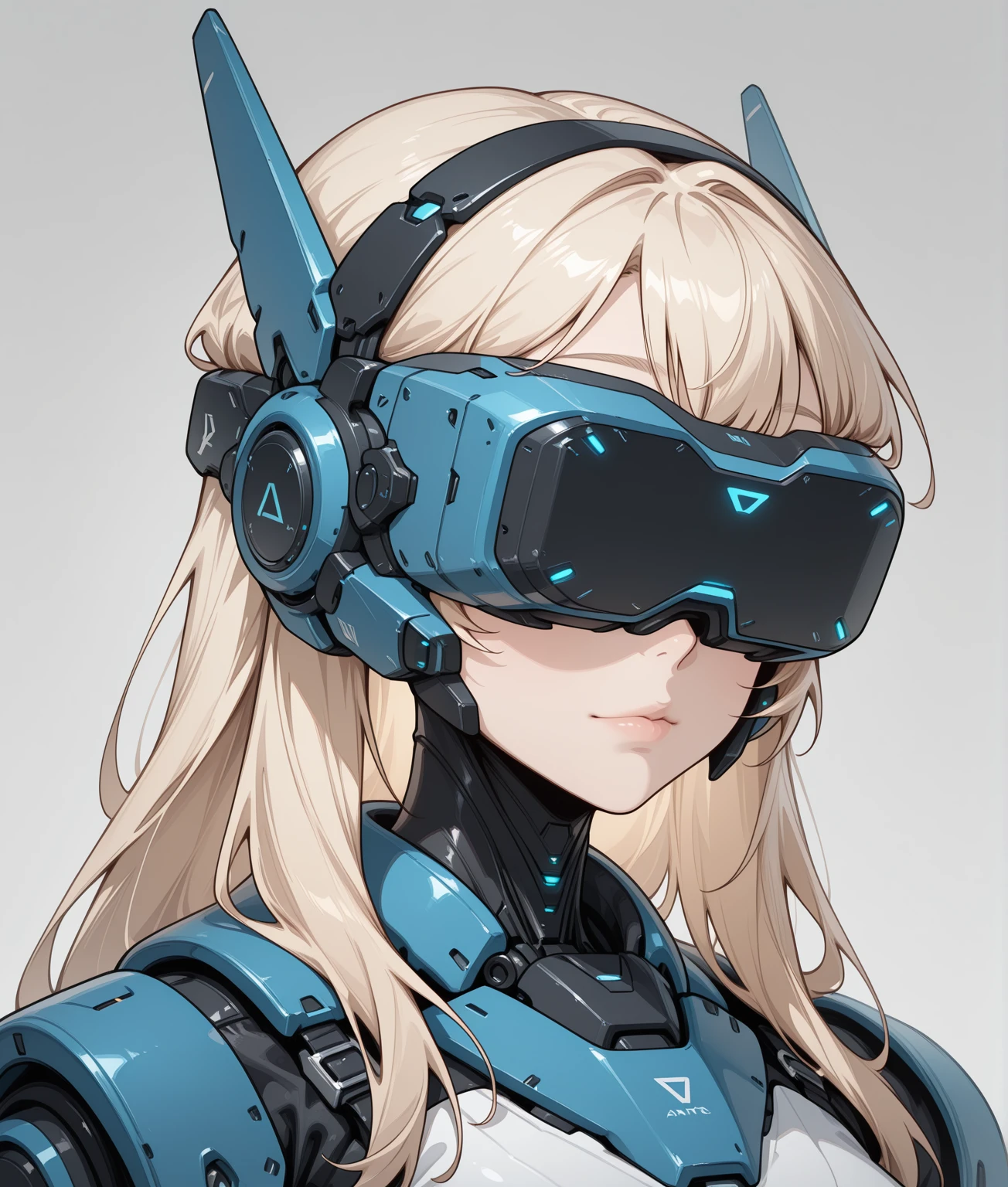 masterpiece,best quality,amazing quality,very aesthetic,absurdres,newest,
BREAK,
, science fiction, , head-mounted display, portrait, lips, long hair,
solo, ,1girl, upper body, narrow waist,
<lora:Anachrotech_Mecha_bits_Illustrious:1> an4chr0t3ch, head-mounted display