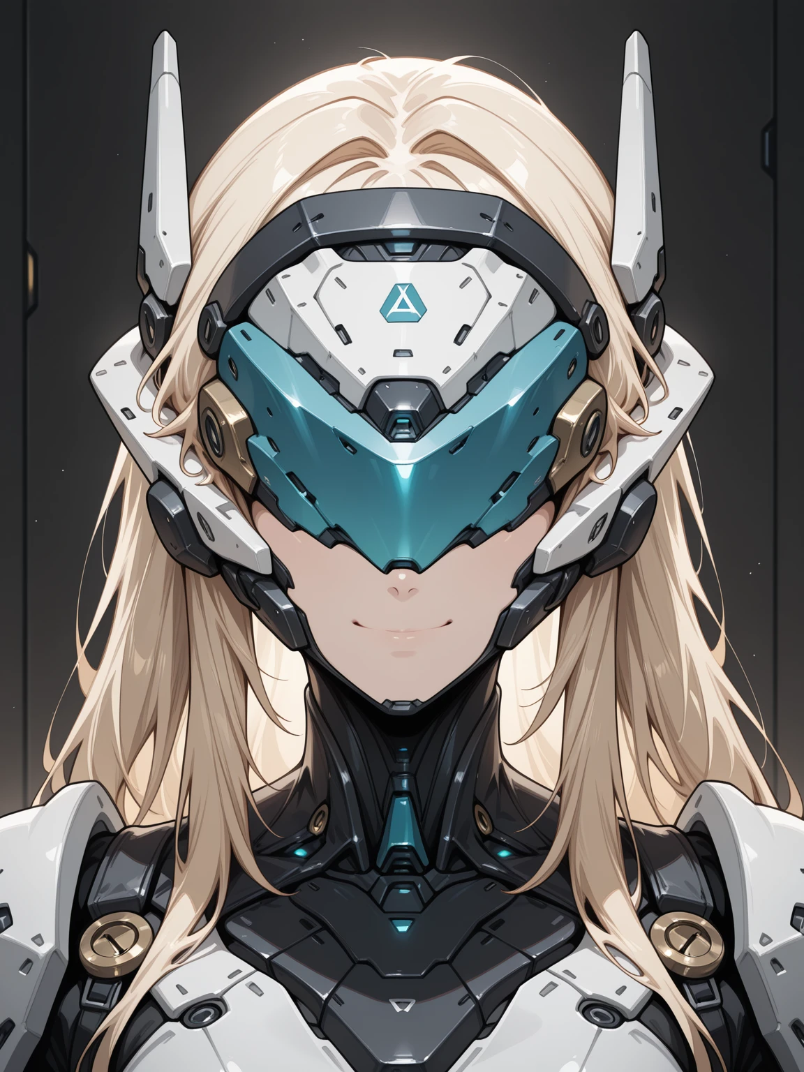 masterpiece,best quality,amazing quality,very aesthetic,absurdres,newest,
BREAK,
, science fiction, , portrait,
solo, ,1girl, , , headgear, covered eyes, smile,
<lora:Anachrotech_Mecha_bits_Illustrious:1> an4chr0t3ch,