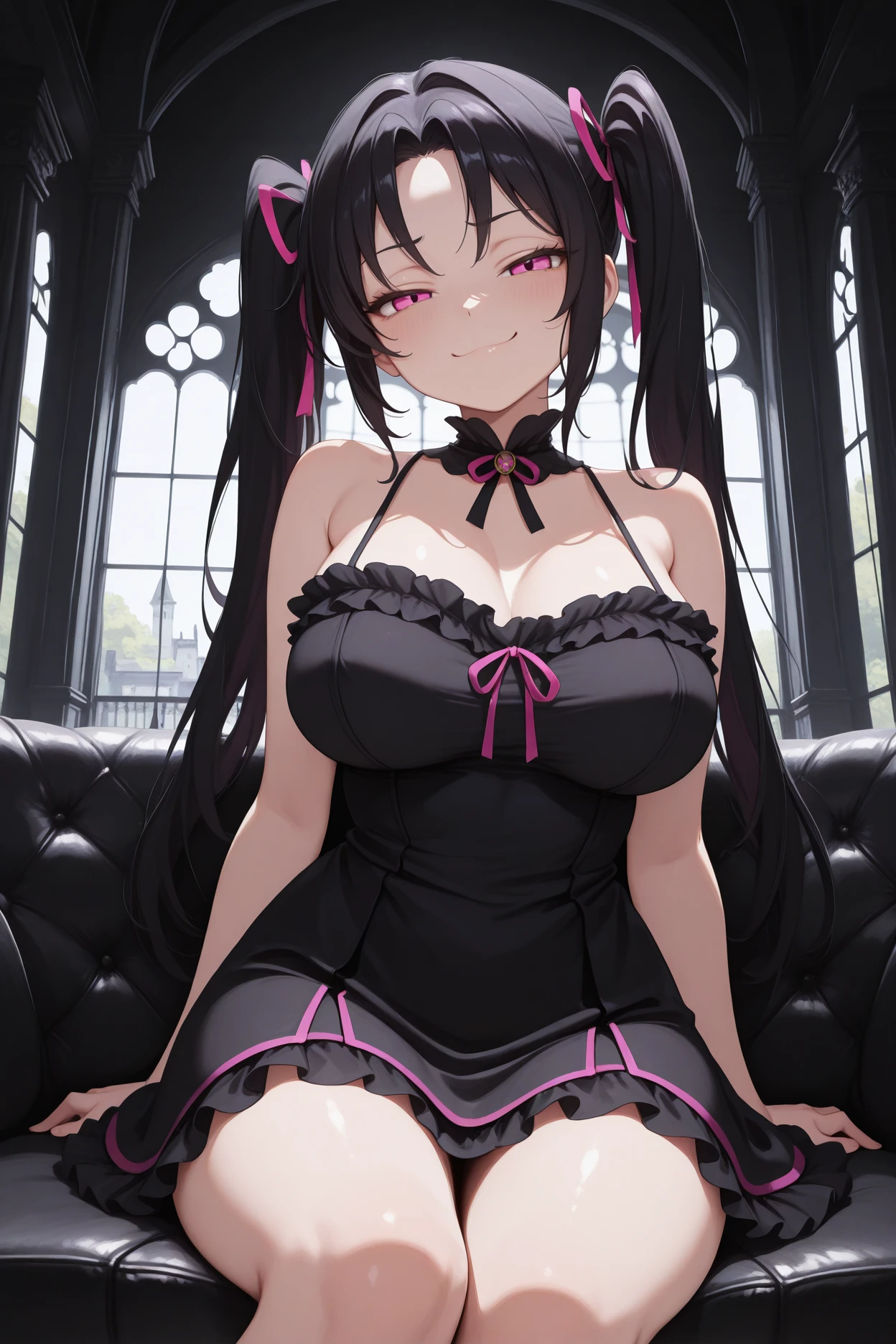 ((Solo)) ((Masterpiece)) ((enormous boobs)) ((enormous breast)) ((very very big breast)) ((very huge breast)) ((queen)) ((scared queen want sex)) ((sexy clothes)) ((selfish)) ((sexy)) ((High Quality)) ((huge breast)) ((Perfect Face)) ((Beautiful)) ((Round face)) ((Middle aged)) ((black hair)) ((Long Hair)) ((sit on her throne)) ((Cute Nose)) ((purple Eyes)) ((Light Skin)) ((Full lips)) ((Curvy body)) ((black sexy dress)) ((killer scariest woman)) ((perfect face)) ((expensive crown)) ((wants sex)) ((so sexy))