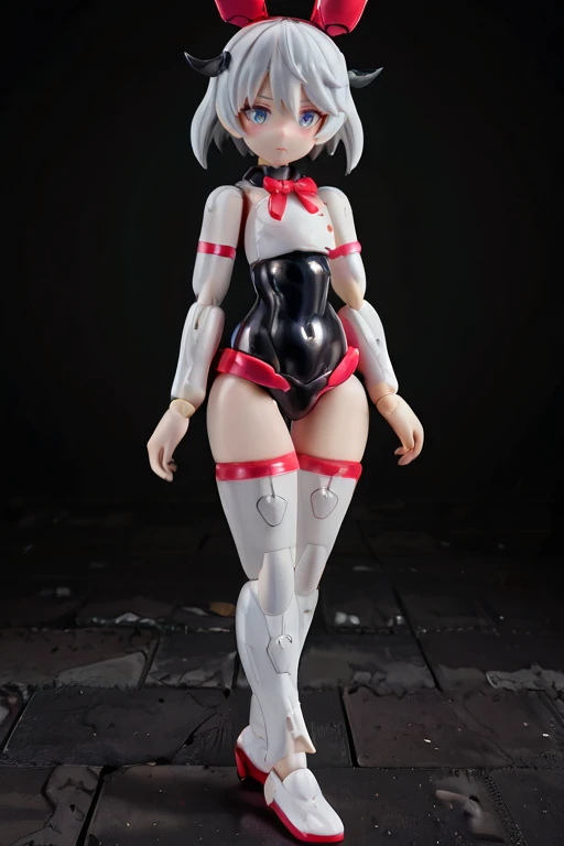 、small,Mini Characters,Red eyes,Black Hair,Ahoge,short hair,short hair,Very short hair,Dark atmosphere,Deformed Character,The horns grow,thin,thin,small胸,small胸,Tight fitting clothing,Yoga Suit,spats,Look forward,Observe the audience,Facing the screen,Stand with your feet apart,You can see the toes,You can see the toes,