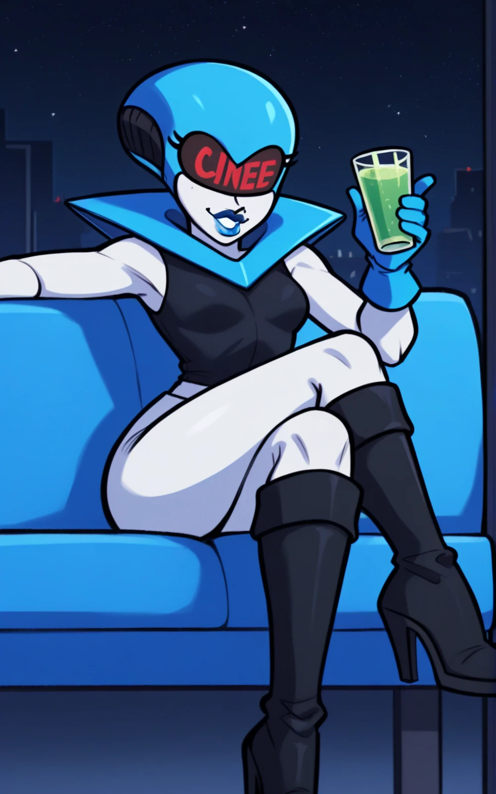 (((waist up))), (((perfect body))), (((voluptuous))), (((hot))), thick thighs, Velma Dace Dinkley teenager (from the Scooby-Doo series), posing for self with a ghost behind her, arm stretched out for freight as if she were holding a cell phone, comedic scene, perfect body, gorgeous and intelligent face, front view, mini skirt, glasses, big breasts, hot, short brown hair, orange turtleneck blouse,  red skirt, waist up