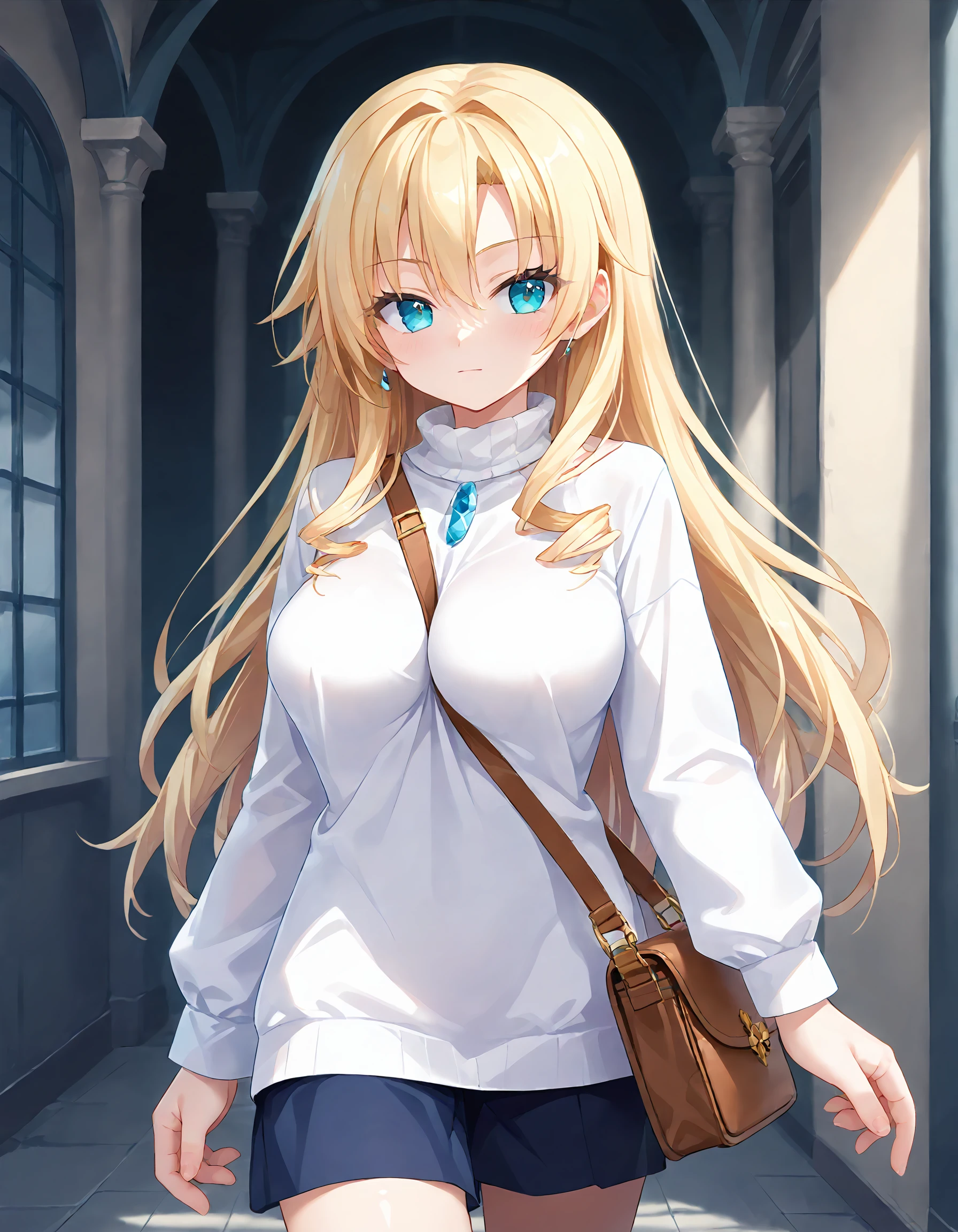 score_9, score_8_up, score_7_up, source_anime, <lora:add-detail-xl:1>, good , masterpiece, amazing quality, ultra detailed, good hand
BREAK 1girl, casual, walking, <lora:pai-sura:0.7> pai-sura, emphasis, slant bag, bag strap passing between ,
BREAK <lora:Iris December Uncry Nora to Oujo to Noraneko Heart (HARUKAZE):0.6> Iris December Uncry, blonde hair, long hair, drill hair, aqua eyes, ,