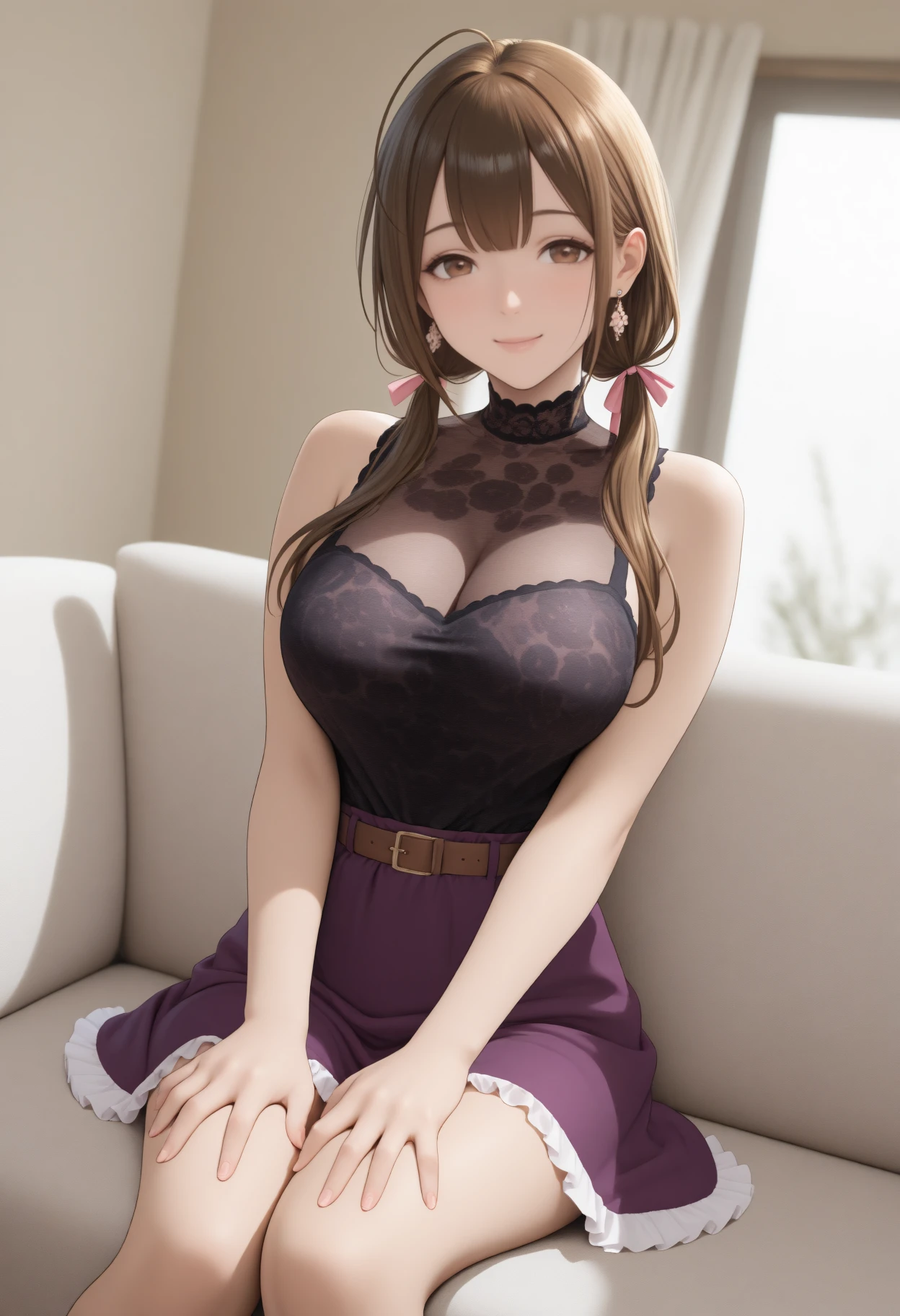 (masterpiece、top-quality、top-quality、Official art、Beautifully Aesthetic:1.2)、((8K:1.4)), (1girl in)、ighly detailed、Best Quality, 。.3D, (Photorealsitic:1.4), (Fractal Art:1.3)、realisticlying, top-quality, colourfull、highestdetailed, ultra-detailliert, face perfect, (Beautiful hairstyle:1.2), (cleavage of the breast:1.2), striking visuals, vivd colour