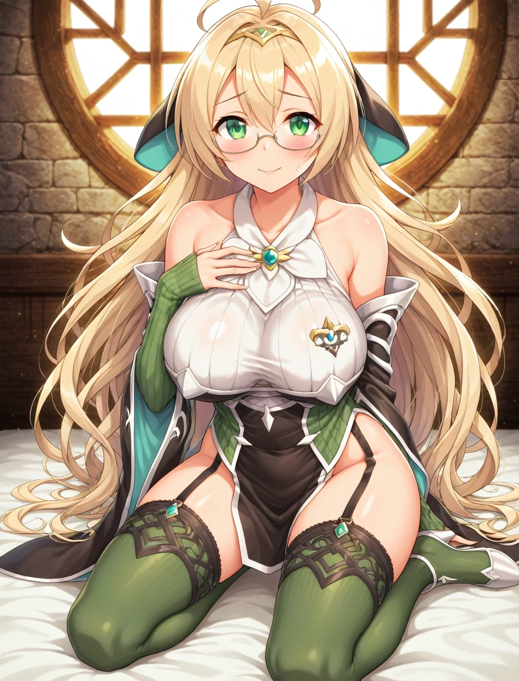 <lora:witchcrafter_genni_XL_illustrious-noob_v1:1> 1girl,witchcrafter genni, witch, kneeling,, best quality, masterpiece, high quality, highres, absurdres ,<lora:NoobV065sHyperDmd:1>