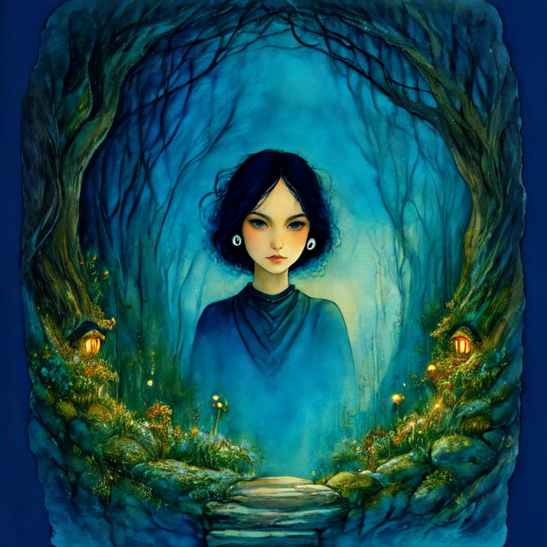 <lora:DarkGhibliMJ7SD1:1> Studio Ghibli Dark Fairytale, Portrait