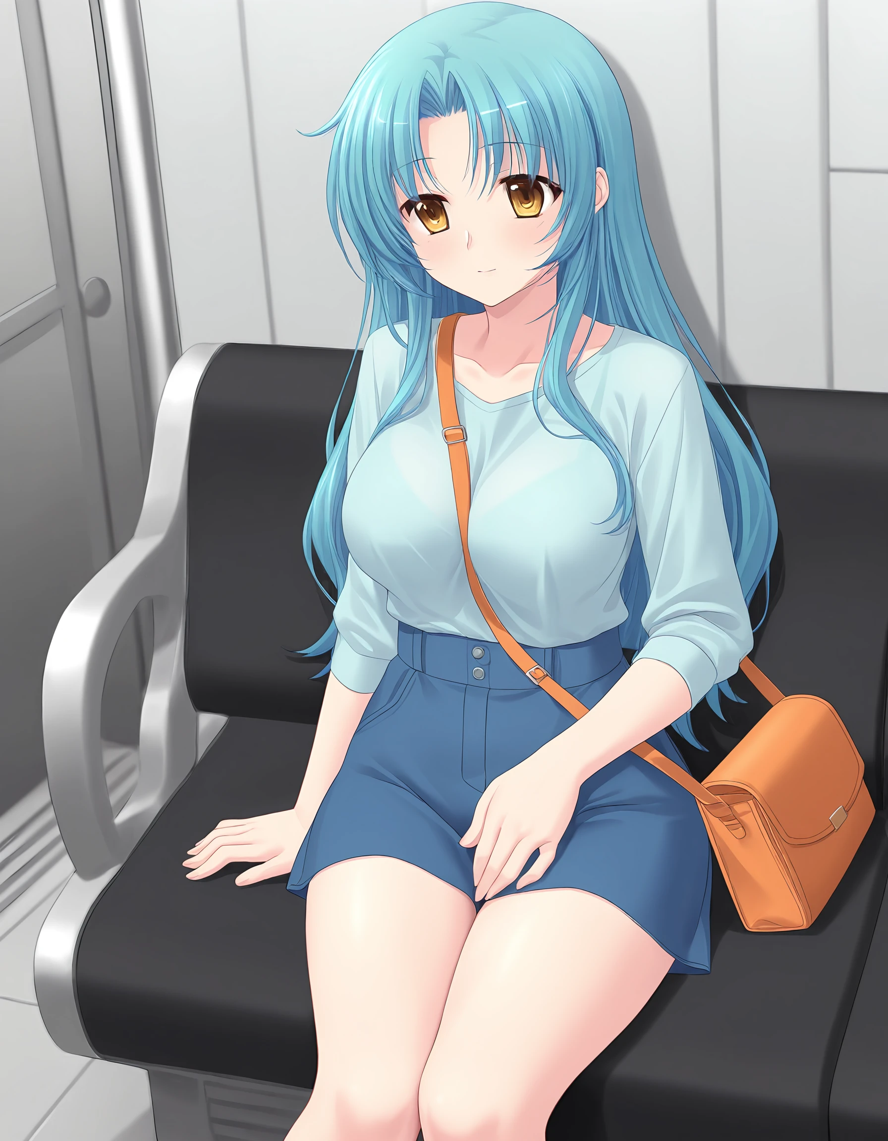 masterpiece, best quality, amazing quality, ultra detail, good anatomy, good hand,
BREAK 1girl, posing, casual, in city, <lora:pai-sura-illustrious:0.7> pai-sura, breasts emphasis, slant bag, bag strap passing between breasts,
BREAK <lora:miyuki-kobayakawa Prima Stella (Atelier Kaguya)-illustrious:0.7> miyuki, turquoise hair, long hair, yellow eyes, large breasts,