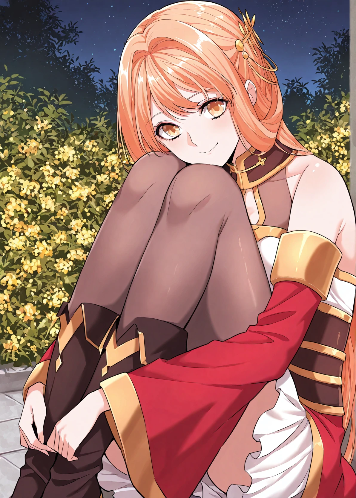 (score_9, score_8_up, score_7_up, score_6_up, score_5_up),feet, large feet, wide feet
(sylvia + sylvia_potionomics + 1girl), green eyes, red hair, hair between eyes, ahoge, hairclip, ponytail, braid, short hair, white shirt, sleeveless, pants, brown gloves, belt, <lora:SylviaPotionomics_XL:0.8>,
(half-closed eyes naughty smile looking at viewer, open mouth), spread legs, sitting down, feet focus,
<lora:Hyper-SDXL-8steps-lora:1> <lora:feet_anime_pony_v1:0.7>