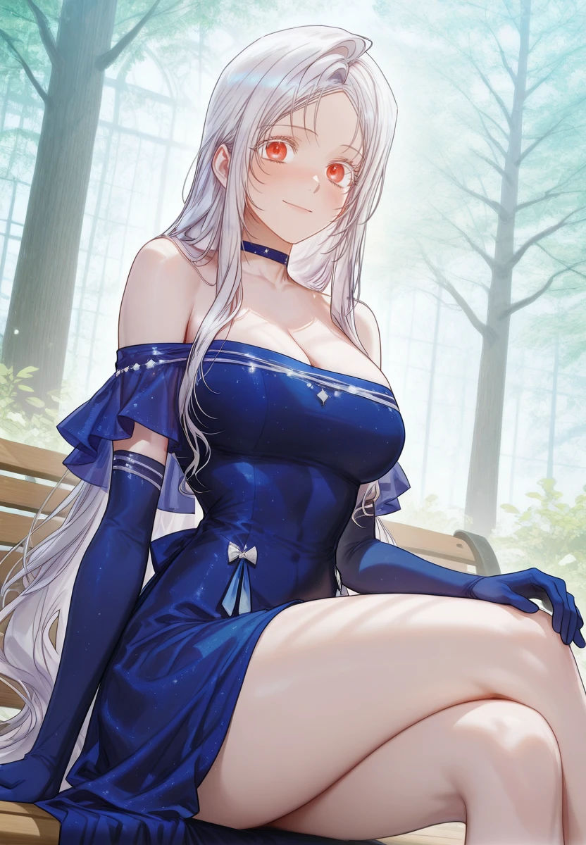 (masterpiece), (best quality), illustration, Super detailed, HDR, Depth of Field, (rich and colorful), ,,This is a masterpiece that exudes exceptional quality. The illustration is ultra-detailed, Using HDR technology to create a sense of depth. The theme is original, Beautifully, and Beautifully artwork, Vivid colors,Full of fantasy elements. Girl sitting on the seashore, surrounded by running water, The background is a dark blue world tree, Located in the cemetery. The tranquil and dreamy atmosphere gives the whole scene a soulful and charming temperament. her pale complexion, Blue eyes sparkling, And silver hair dotted with flowers,It makes for a fascinating portrait. She is wearing Lolita style clothes, Poker face,Mouth tightly shut. Background ranges from white, transparent, Cycle Options, There are also translucent blue butterflies flying around,Adds vitality to the work.
