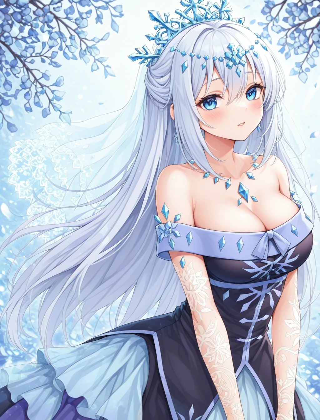 <lora:Teardrop_the_Rikka_Queen_XL_illustrious-noob_v1:1> 1girl, teardrop the rikka queen, sleeveless dress,, best quality, masterpiece, high quality, highres, absurdres ,<lora:NoobV065sHyperDmd:1>