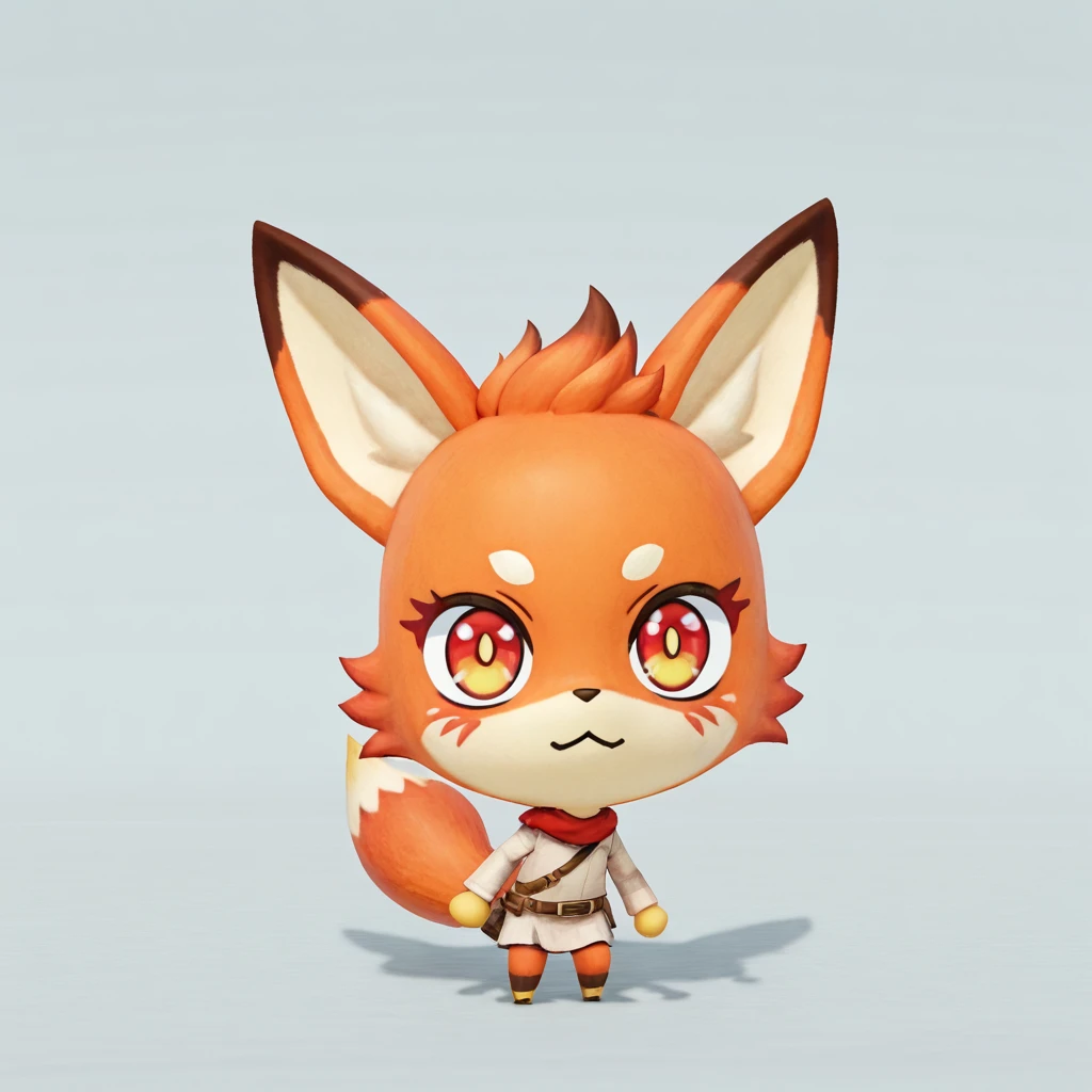 <lora:Miitopia_Miis:1> miitopiamii, 3d, chibi, solo,  <lora:Palworld_Foxparks_V1[IL]:0.6> foxparks