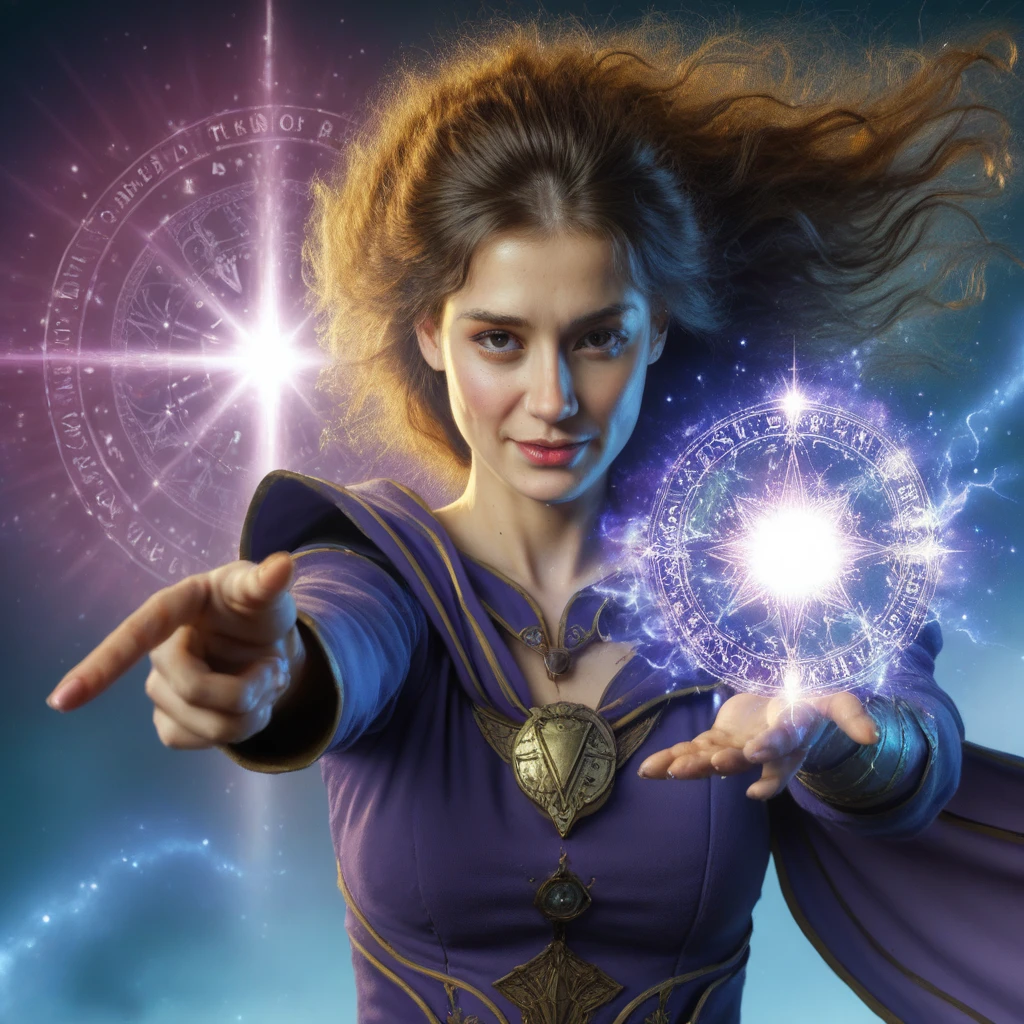 score_9, wide-angle longshot of handsome wizard, casting spell, magical aura, fantasy scene, intricate detailing, HDR, realistic