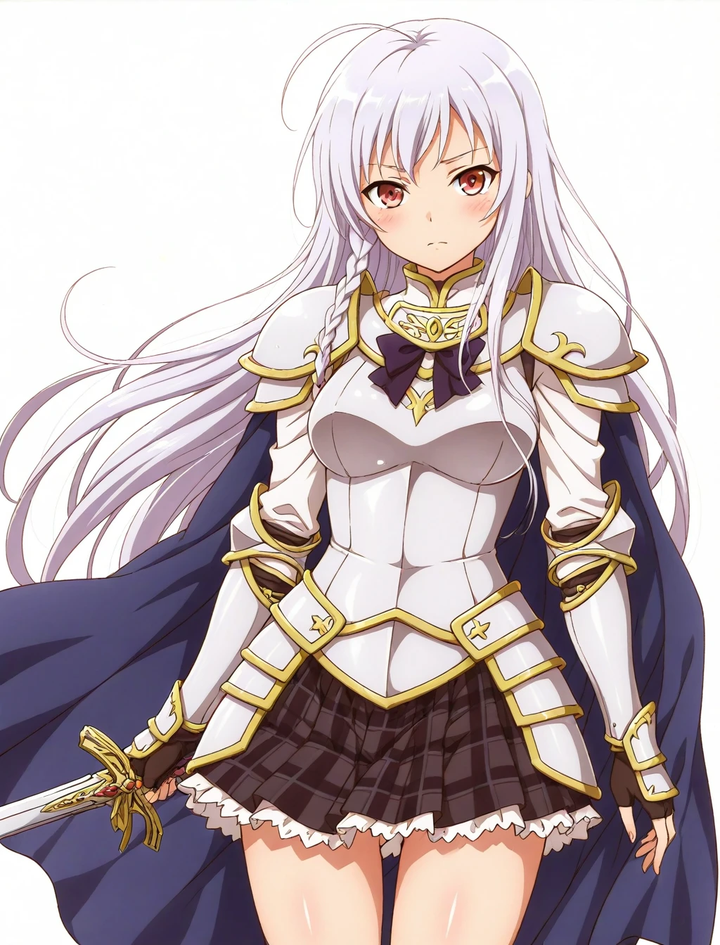 <lora:yusa_emi_XL_illustrious-noob_v1:1>1girl, yusa emi, armor, red eyes,, best quality, masterpiece, high quality, highres, absurdres ,<lora:NoobV065sHyperDmd:1>