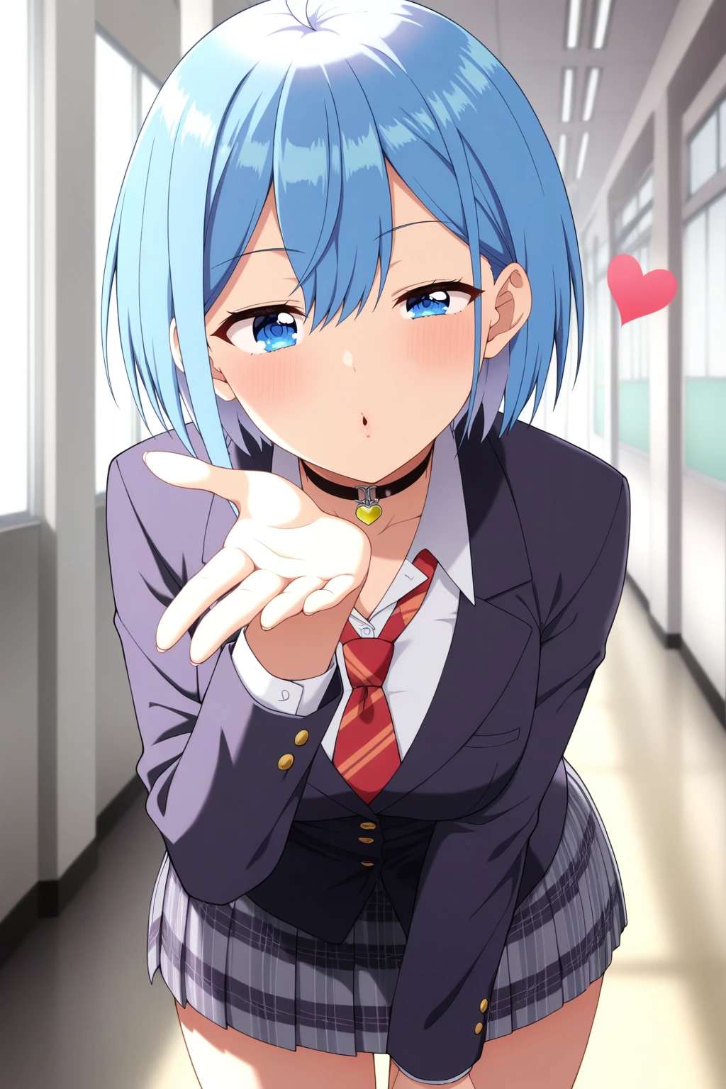 masterpiece, best quality, amazing quality, very aesthetic, absurdres, ultra detailed,
<lora:il_contrast_slider_d1 (ЦÐÐТ ÐÐРТÐÐÐÐ):-0.8>
<lora:Himari Inuzuka:0.8> himari_inuzuka, 1girl,
\ndetailed eyes, \nleaning forward, blowing kiss, looking at viewer, heart, tilt head,\ndetailed background, schools corridor, dynamic shot,