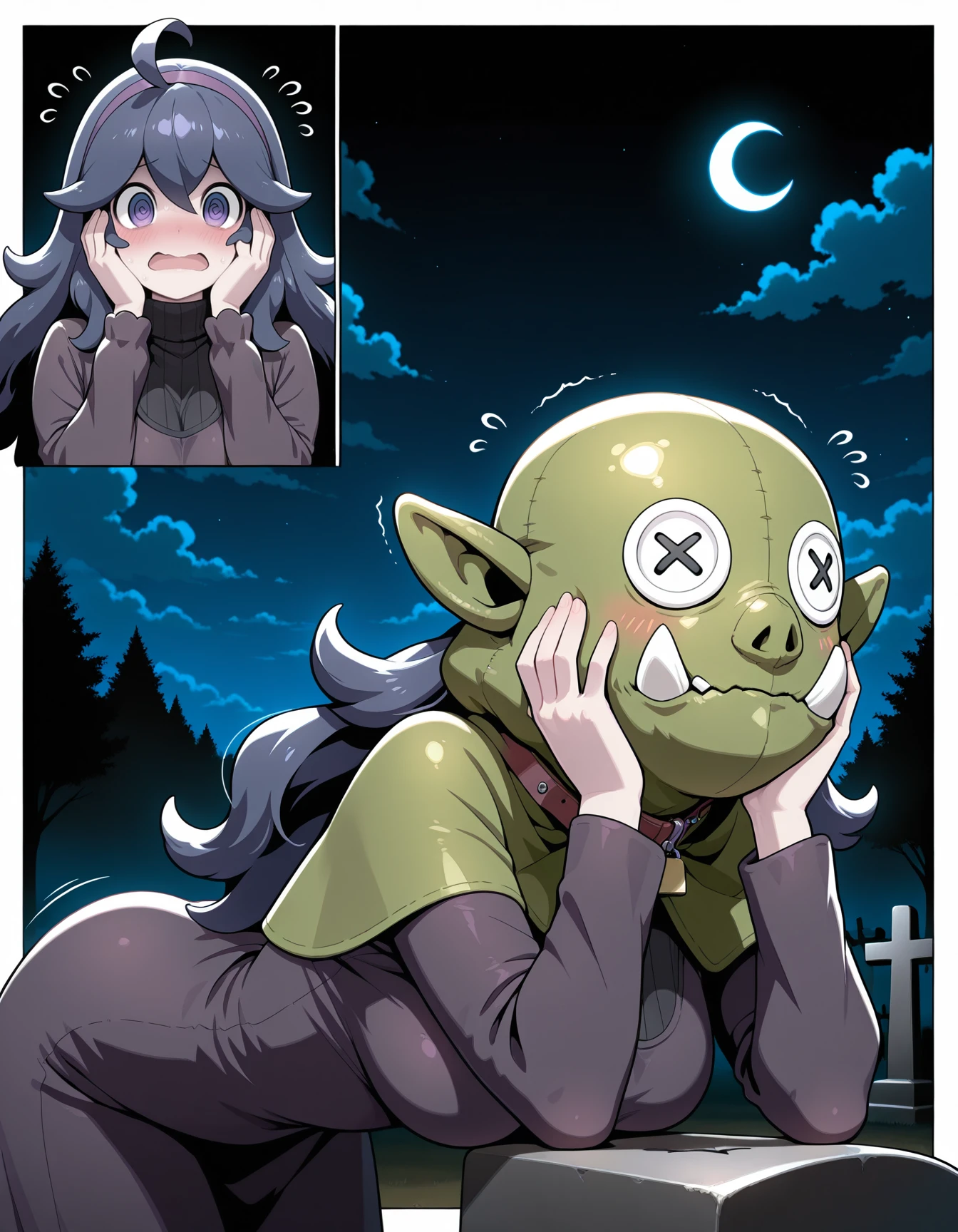 By personalami. Cute shameless slutty happy megumin. Orc with huge penis. forced throat oral sex rape. best expression.
