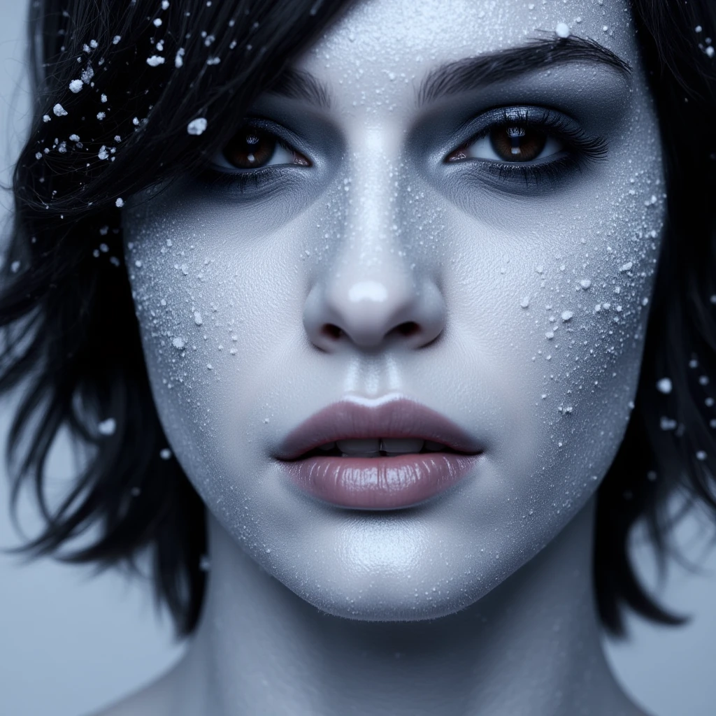 Ice cold frozen skin tone + color style F1D