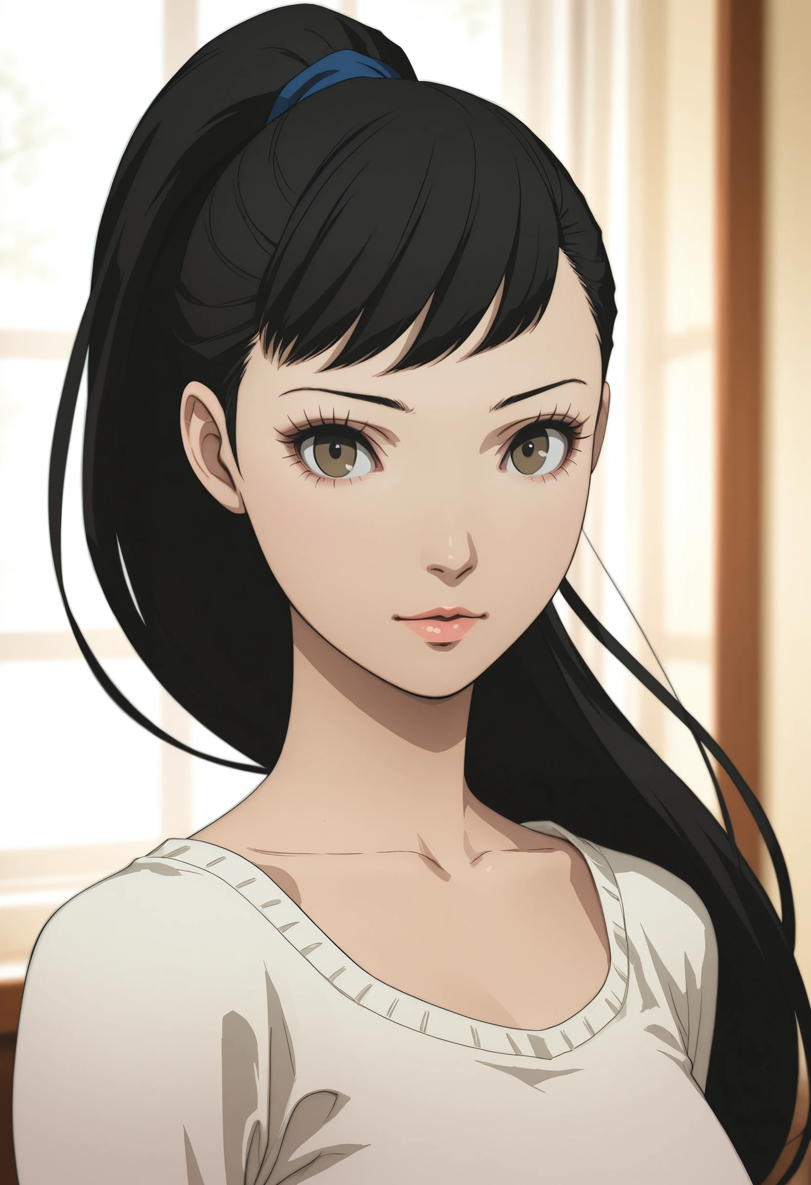 masterpiece, very aesthetic, best quality, absurdres, newest, solo,
<lora:ILP3Rio:1>
P3Rio, 1girl, black hair, ponytail, long hair, brown eyes, looking at viewer, portrait