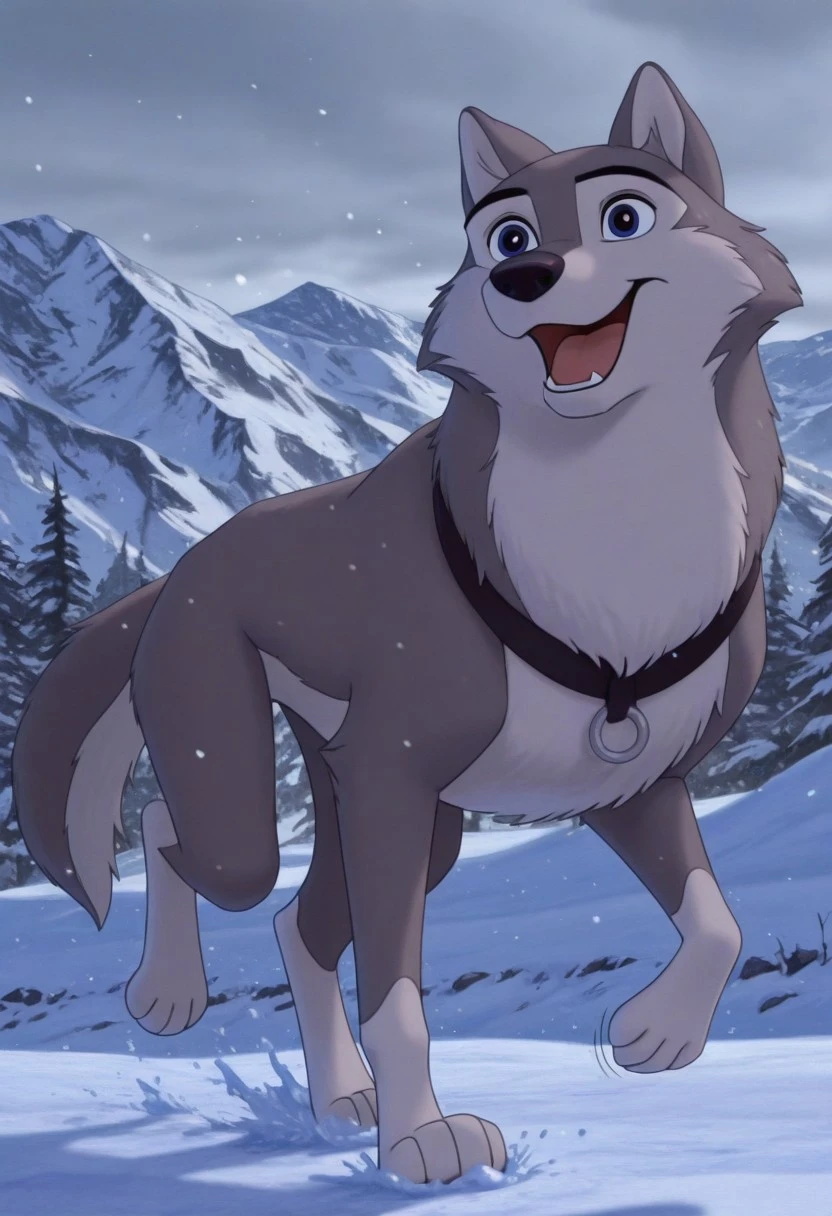 score_9, score_8_up, score_7_up, source_furry, Dustyblto, husky, solo, feral, full body, happy, running motion lines, snowing, mountains, Alaska location, masterpiece, best quality, amazing quality, absurdres, newest, high res, ultra detailed, best quality, best artwork, detailed eyes, (eyes focus), perfect eyes, big iris, pupils visible, 4k, ultra quality, perfect face