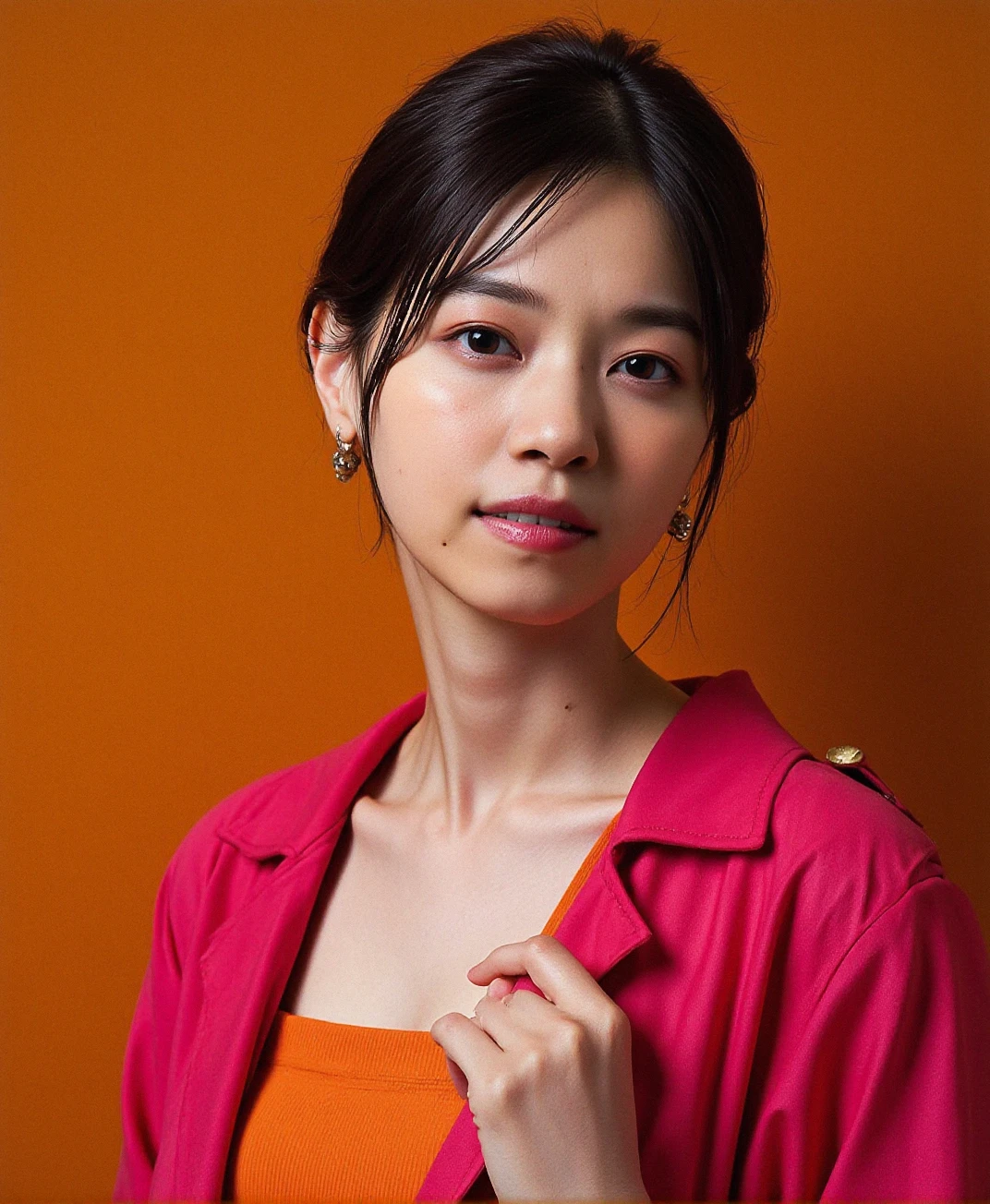 portrait of sks woman by Flora Borsi, style by Flora Borsi, bold, bright colours, (Flora Borsi)