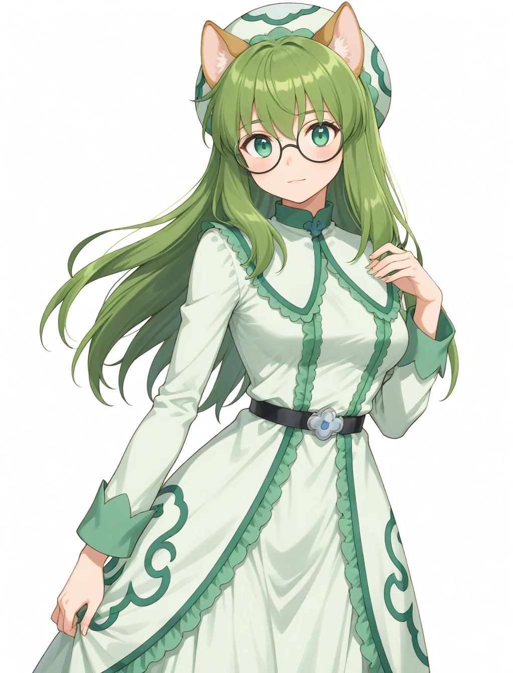 <lora:cheadle_yorkshire_XL_illustrious-noob_v1:1> 1girl, cheadle yorkshire, frilled dress,, best quality, masterpiece, high quality, highres, absurdres ,<lora:NoobV065sHyperDmd:1>