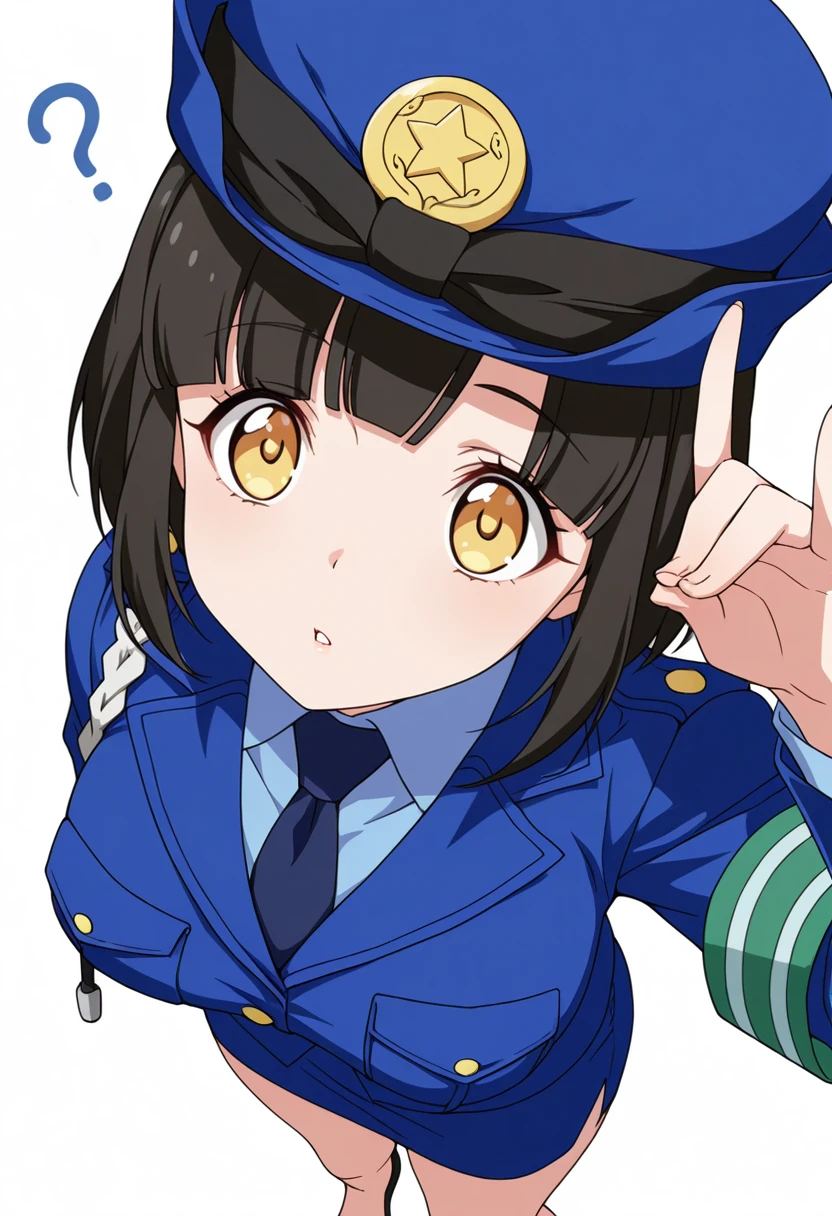 a woman in a uniform standing in a field, official character illustration, bright uniform background, official character art, nge, girl wearing uniform, ssss.gridman, military girl, blue uniform, interesting character design, character profile art, matoko shinkai, uniform background, portrait of cute pilot girl, cute pilot girl, portrait of cute soldier girl