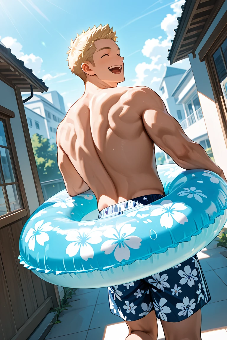 Chubby, fat, voluptuous, male, anime, illustration