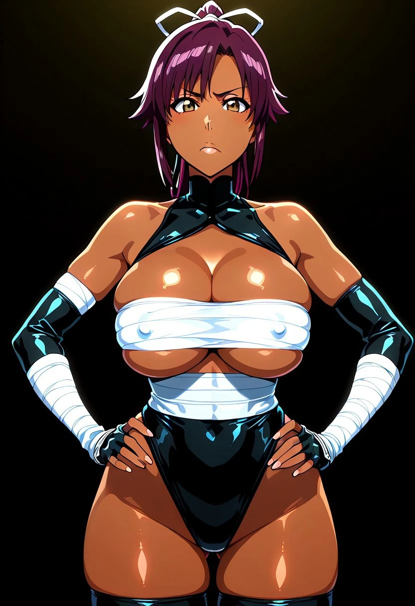 Yoruichi Shihouin (四楓院 夜一) - Bleach - (Leotard bandages & Shunkō Raijū Senkei - Shunryū Kokubyō Senki) V1