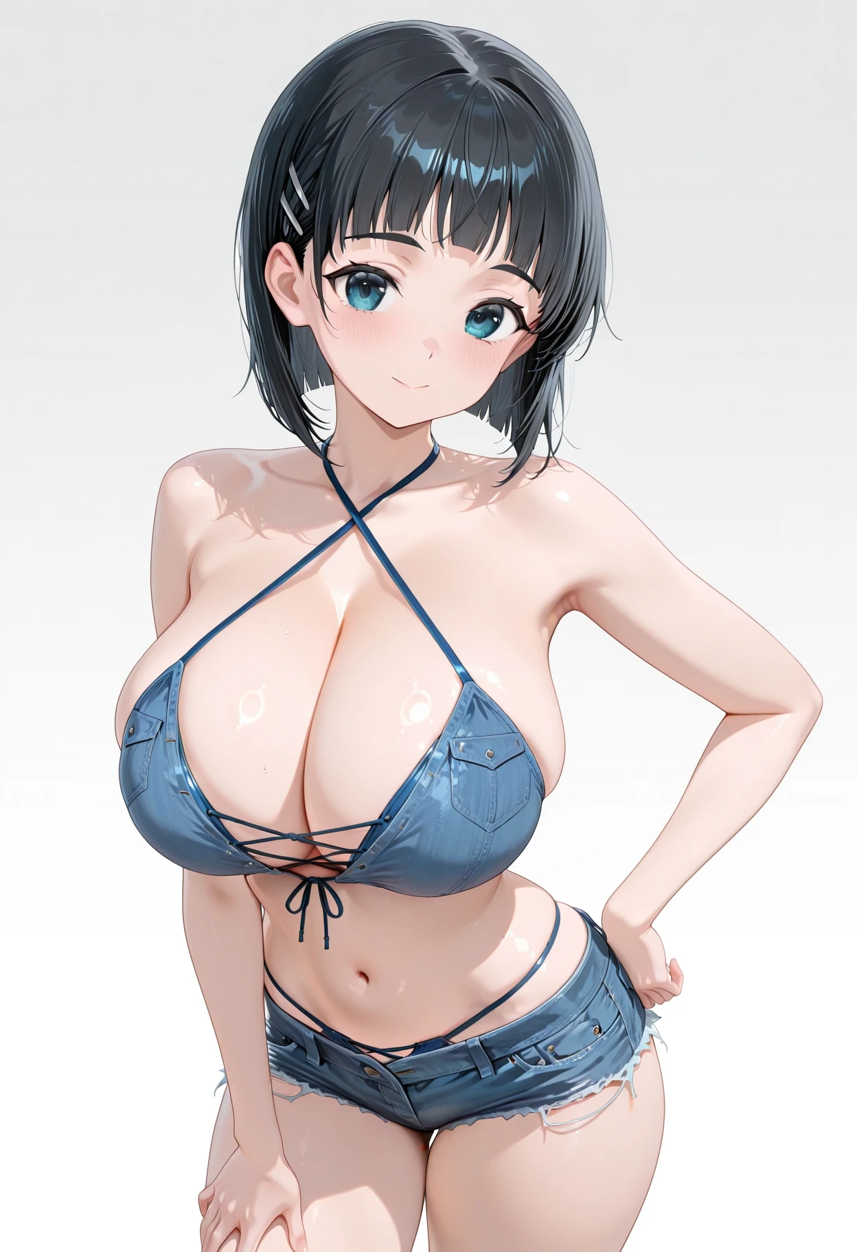 Cross-laced Denim Bikini (IL) V1
