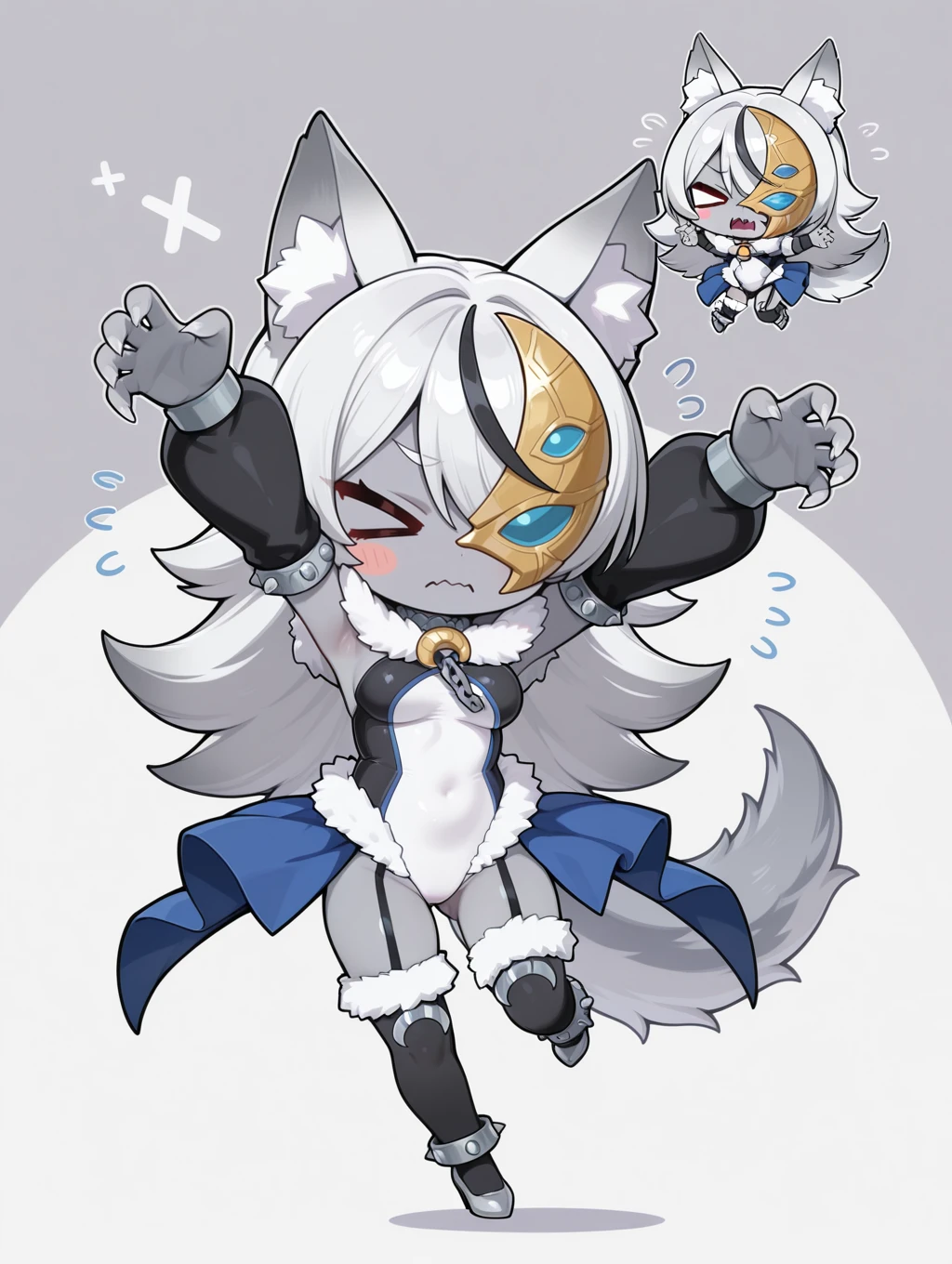 Anime characters with cat head and cat tail, full body concept, silver eyes full body, full body adoptable, an anthro wolf, male robotic anthro orca, fursona!!!!, detailed full-body concept, full bodyesbian!, full body portrait of a short!, zoomed out full body, furry fursona, full character body, Single character full body