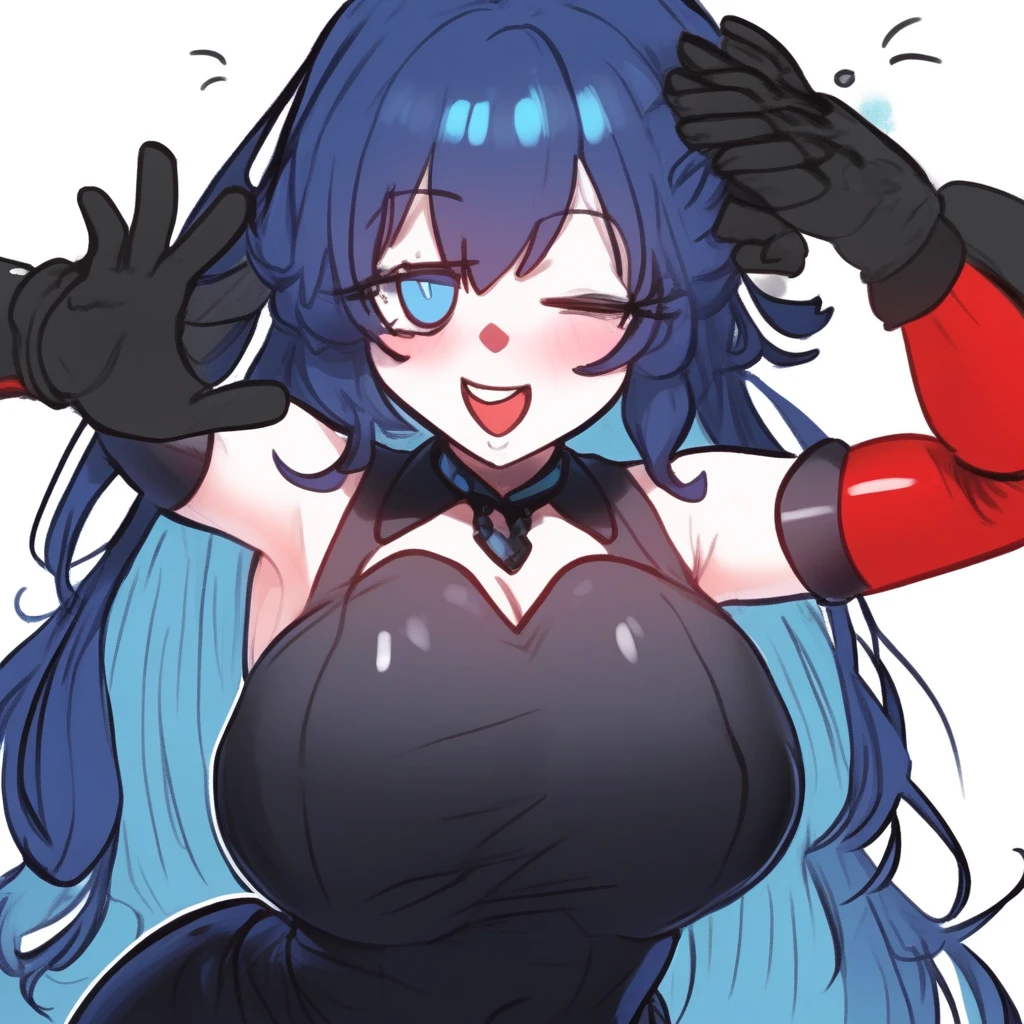 ((((Athletic  goth milf toned body, ?????????????)))) pale skin black hair yellow eyes sad frown blush ???????? skintight jumpsuit plugsuit pilot suit, tickled, arms restrained, tickled by robotic hands. Hysterical laughter, wide eyed.