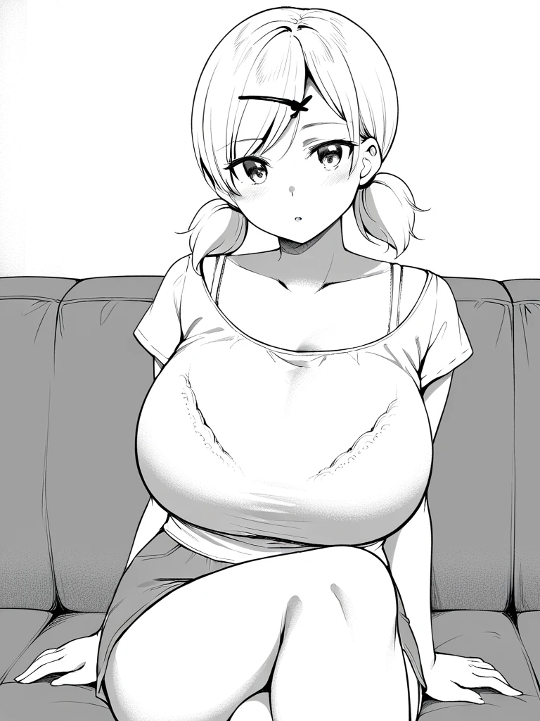 ((The best image quality、the best、1 person、Drawing in detail))、
Light pink髪、short hair、Short Hair、Barrette、
Red eyes、Large Breasts、Slim face、
((Cheerleader Outfits、Sleeveless cheerleader、The lower chest is visible、underboob、((Holding a pom-pom in both hands:1.2、pom pom \(cheerleading\)))、Pleated skirt:1.0、I can see your belly button、Under the boobs、Glowing Skin:1.2、areola:1.3、((Dynamic Pose、Frills))、((Red Light District、night、Neon Light、wall、Are standing)) 、(Are standing、Stand with your feet apart、Large amount of man juice)、(Facing forward、Cowboy Shot、Watching the audience、Dynamic Angle)、I can see her pantiesスカート:1.3、Very short skirt:1.3、Crotch line、Nipples、Exposed breasts:1.5、Erotic Expressions:1.3、Cutout Costume、Showing off panties:1.5、I can see her panties、Skirt flip、
classroom、School desk、blackboard、
Are standing、looking at the camera、smile、Draw a man behind、Faceless Man。