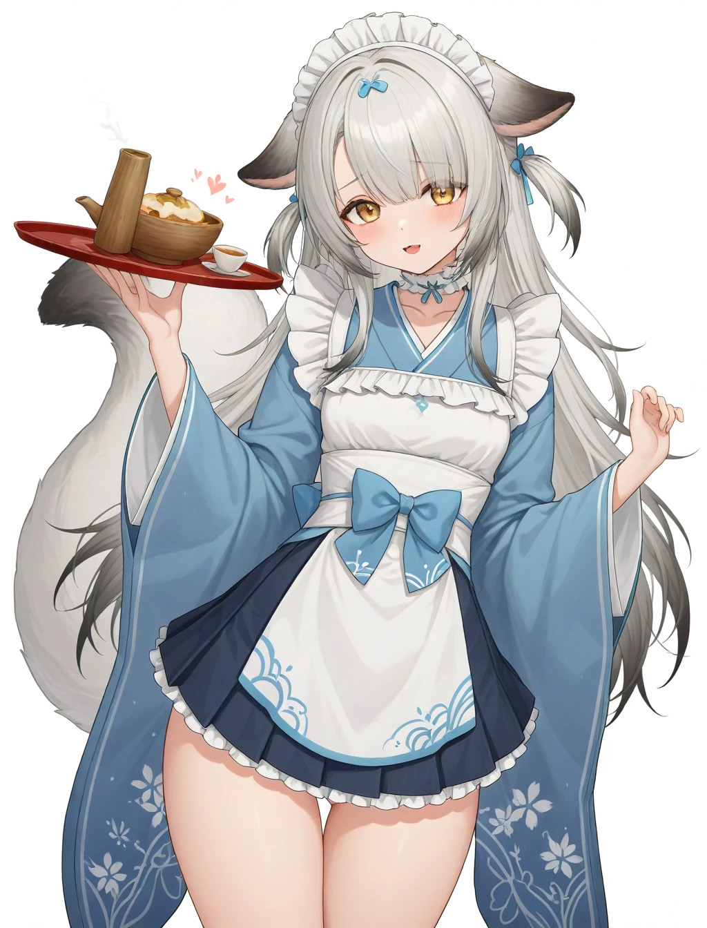 <lora:miyuki_XL_illustrious-noob_v1:1> 1girl, miyuki \(azur lane\), wa maid,, best quality, masterpiece, high quality, highres, absurdres ,<lora:NoobV065sHyperDmd:1>