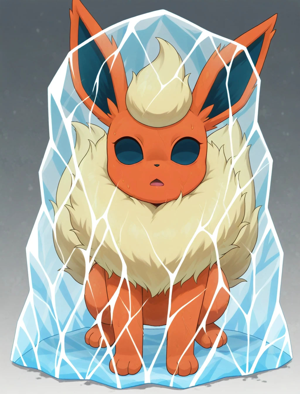<lora:frozen_XL_illustrious-noob_v1:1> frozen, empty eyes, flareon,, best quality, masterpiece, high quality, highres, absurdres ,<lora:NoobV065sHyperDmd:1>