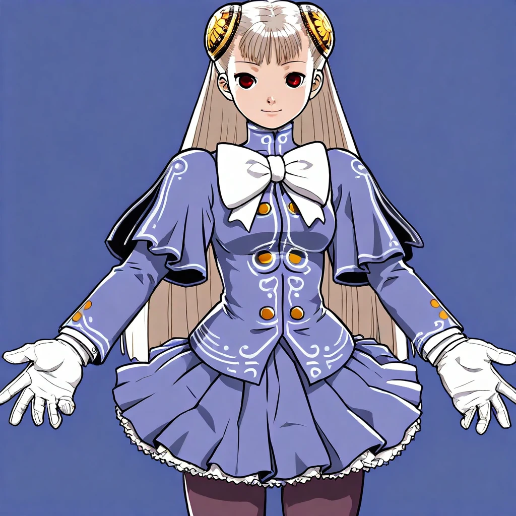 8k, best quality, masterpiece, (ultra-detailed), (high detailed skin), (white background:1.5),
(full body), (white background), standing, looking at viewer, (solo),
<lora:GBFV1-A3-Tanger-000013:0.75>,lo \(granblue fantasy\), lo's def clothes, Game's style, 1girl, solo, twintails, blonde hair, long hair, multicolored hair,
full_shot,