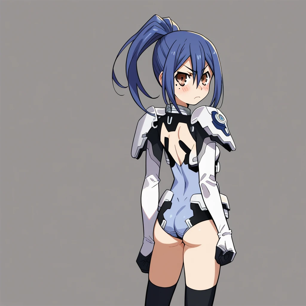  uhd, face detail, MICRO BIKINI, senketsu, matoi ryuuko, suspender, bodysuit, white background: 1.5, smile, , eyes detail